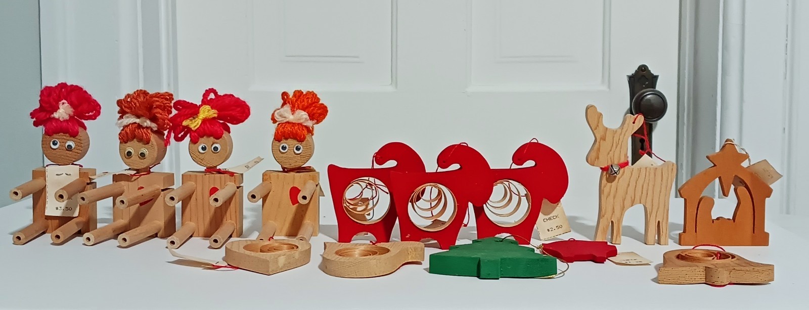 Vintage Christmas Lot Of 13 Swedish Wood Dala Sheep Bird Scandinavian Ornament Vintage Christmas Lot Of 13 Swedish Wood Dala Sheep Bird Scandinavian Ornament