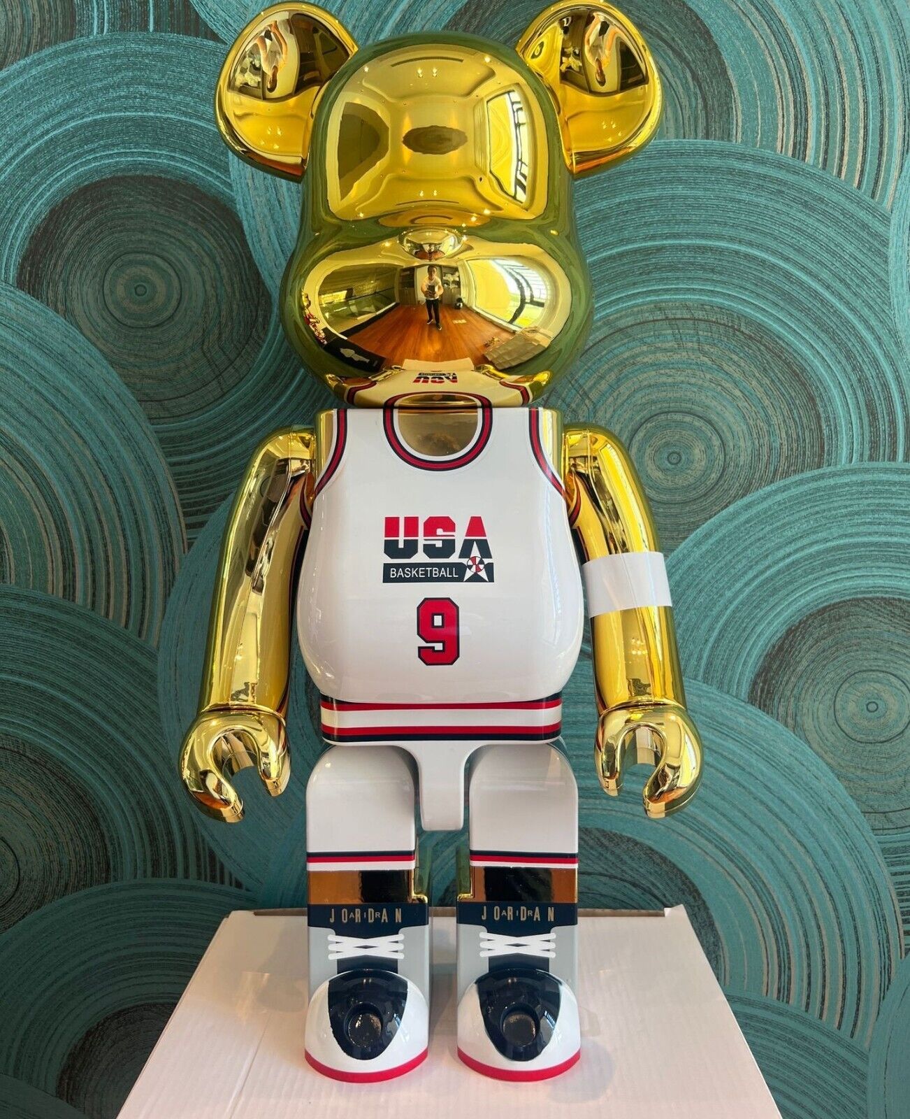 400%Bearbrick Michael Jordan Dream Team #9Jersey Action Figure Deco Art Toy Gift