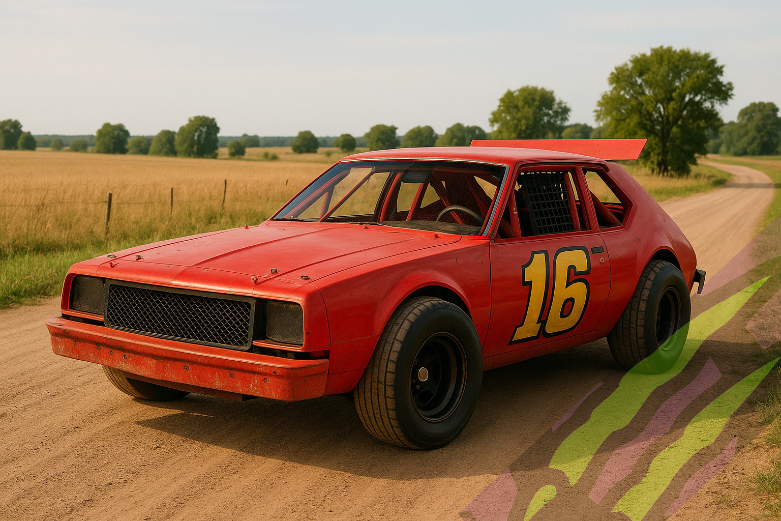 Red Dirt Track Race Car 4x6 Photo Print Vintage Stock Car Country Road Red Dirt Track Race Car 4x6 Photo Print Vintage Stock Car Country Road