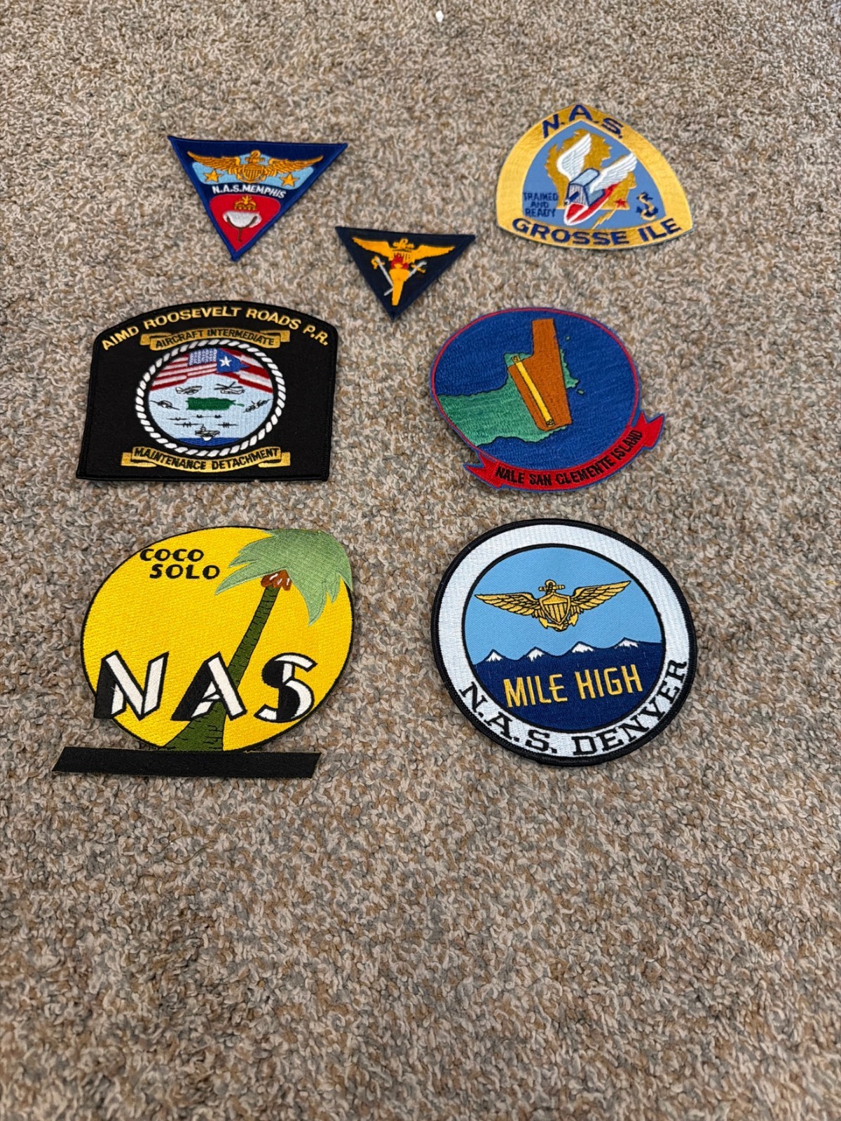 US Navy NAS Patch Lot 7 Naval Air Station Denver Coco Solo Grosse Ile US Navy NAS Patch Lot 7 Naval Air Station Denver Coco Solo Grosse Ile