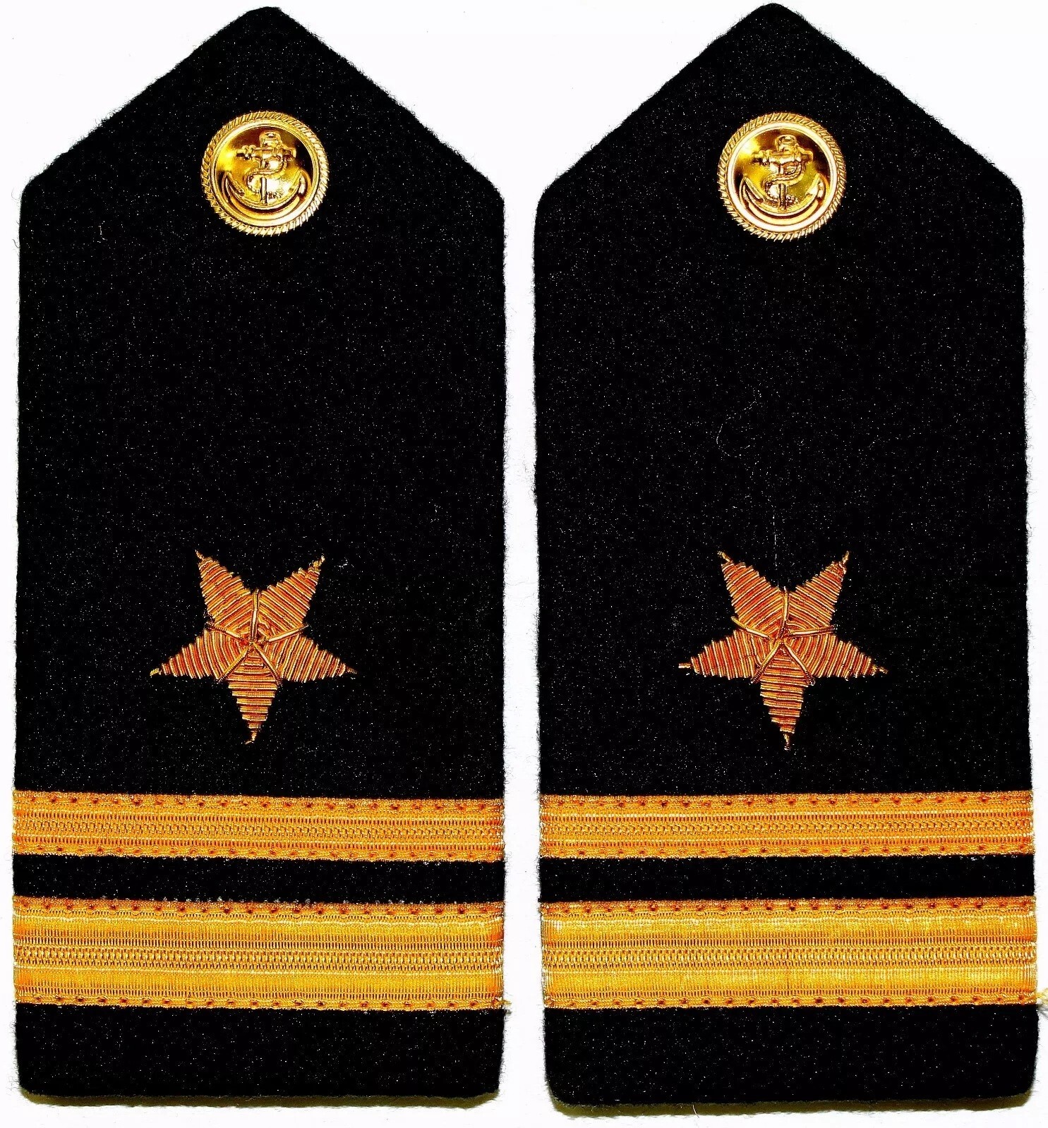 PAIR US NAVY HARD Shoulder Boards LIEUTENANT JUNIOR GRADE RANK PAIR US NAVY HARD Shoulder Boards LIEUTENANT JUNIOR GRADE RANK