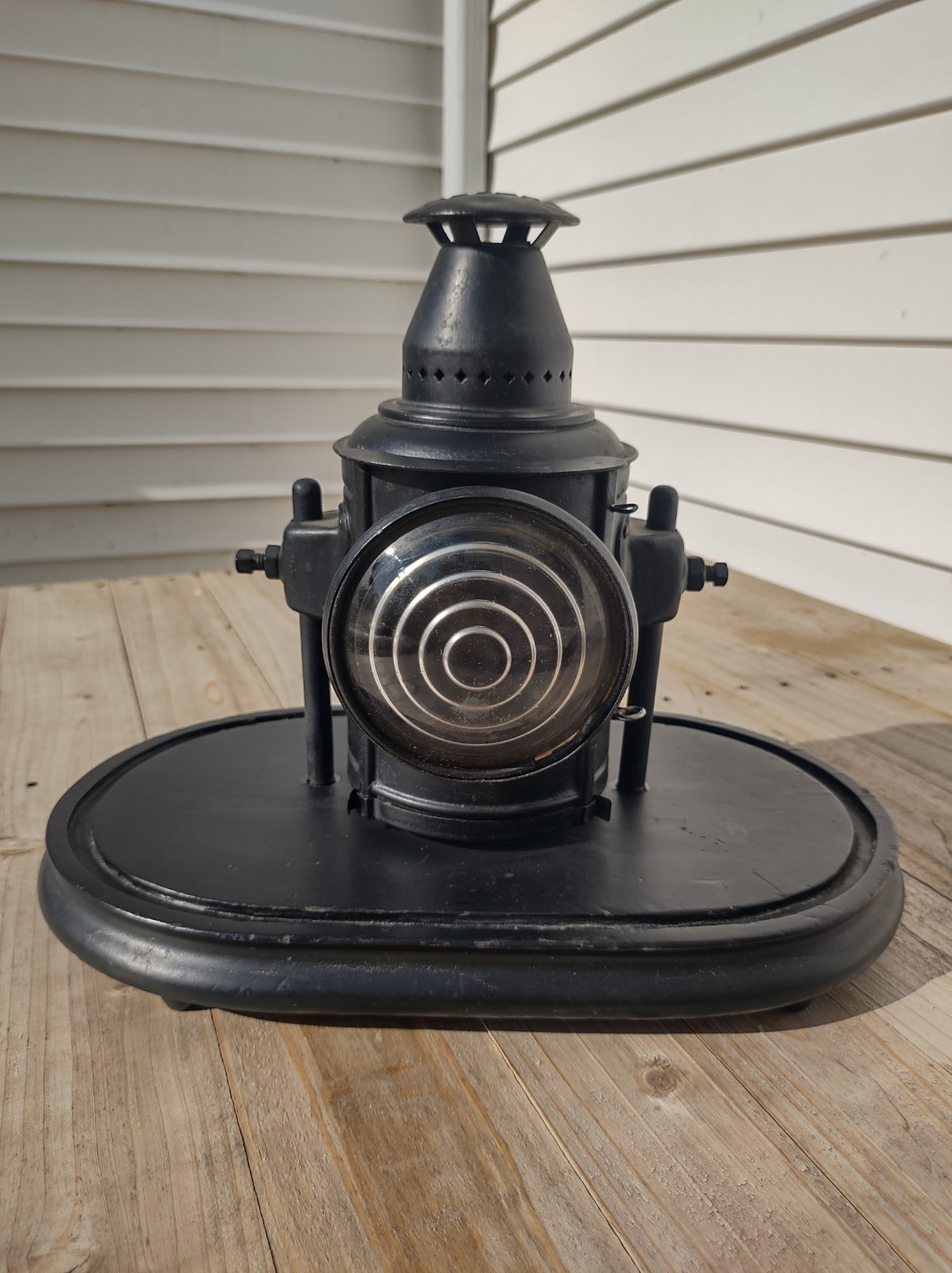 Vintage Adlake Railroad Lantern Light Lamp Carriage w Base Complete Untested Vintage Adlake Railroad Lantern Light Lamp Carriage w Base Complete Untested