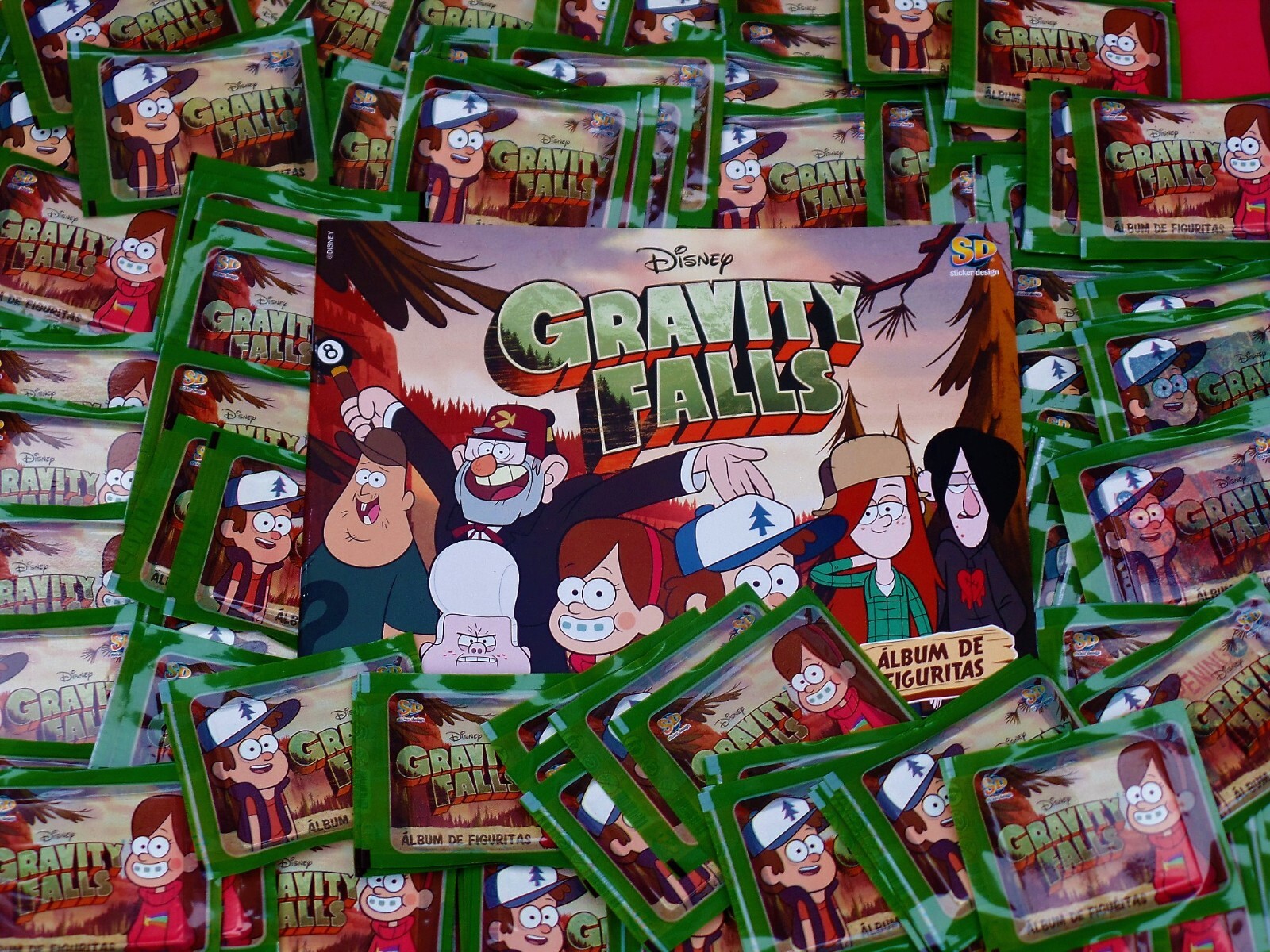Gravity Falls Sticker Empty Album + 100 packs (500 stickers)Argentina . Gravity Falls Sticker Empty Album + 100 packs (500 stickers)Argentina .