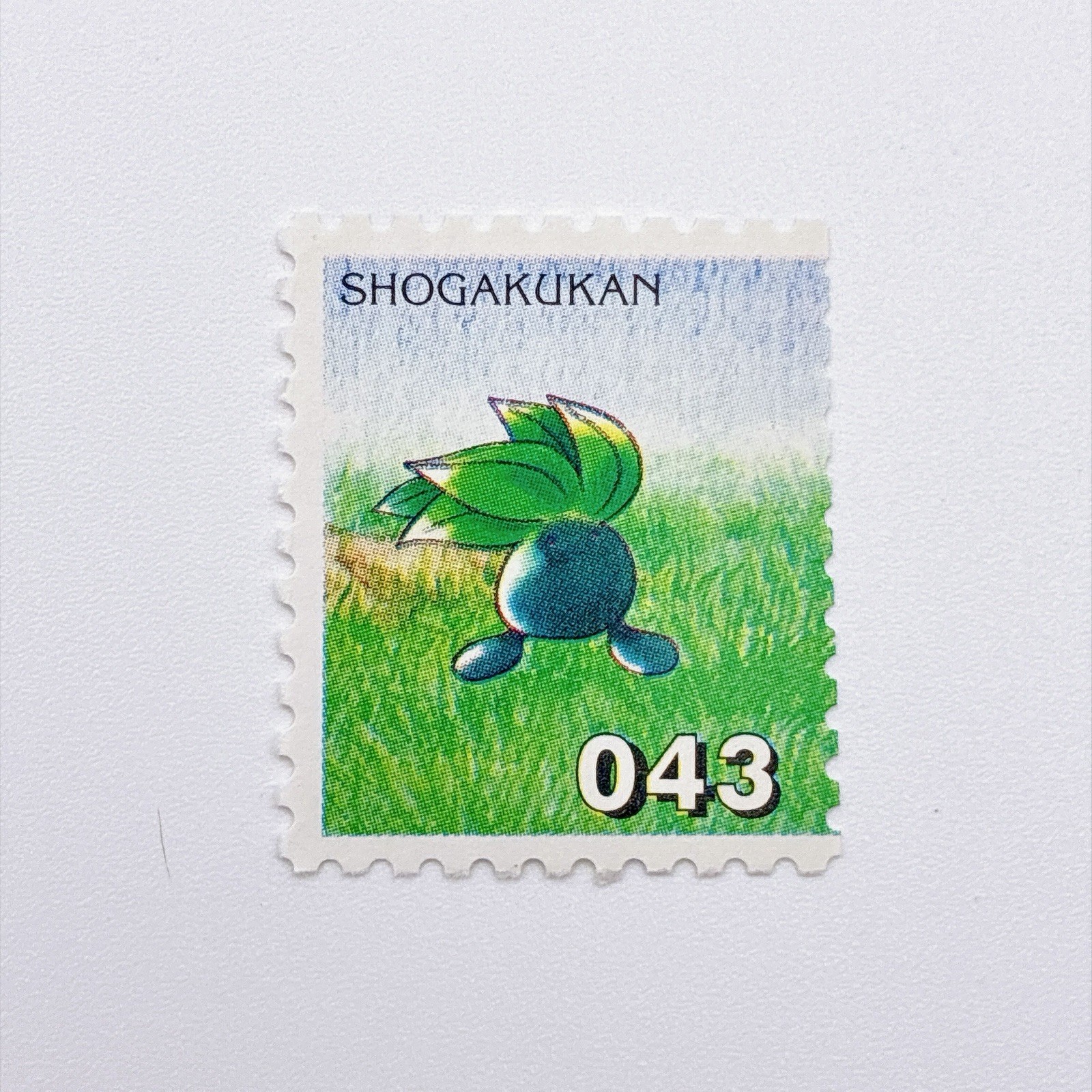 Pokemon Stamp Style Oddish Shogakukan Mini Card Vintage No.043 Retro Japan Pokemon Stamp Style Oddish Shogakukan Mini Card Vintage No.043 Retro Japan