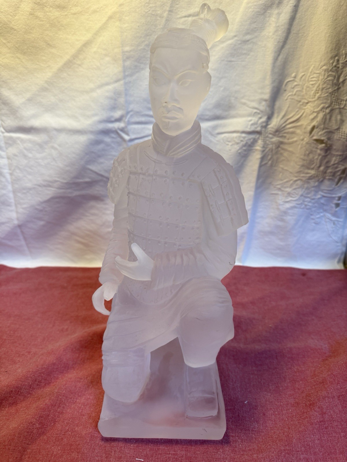 Ebros Ancient Chinese Qin Dynasty Emperor Kneeling Terracotta Army Foot Soldier
