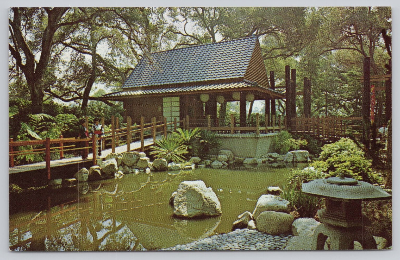 Descanso Gardens La Canada CA Japanese Tea Garden 1966 Postcard Columbia Descanso Gardens La Canada CA Japanese Tea Garden 1966 Postcard Columbia