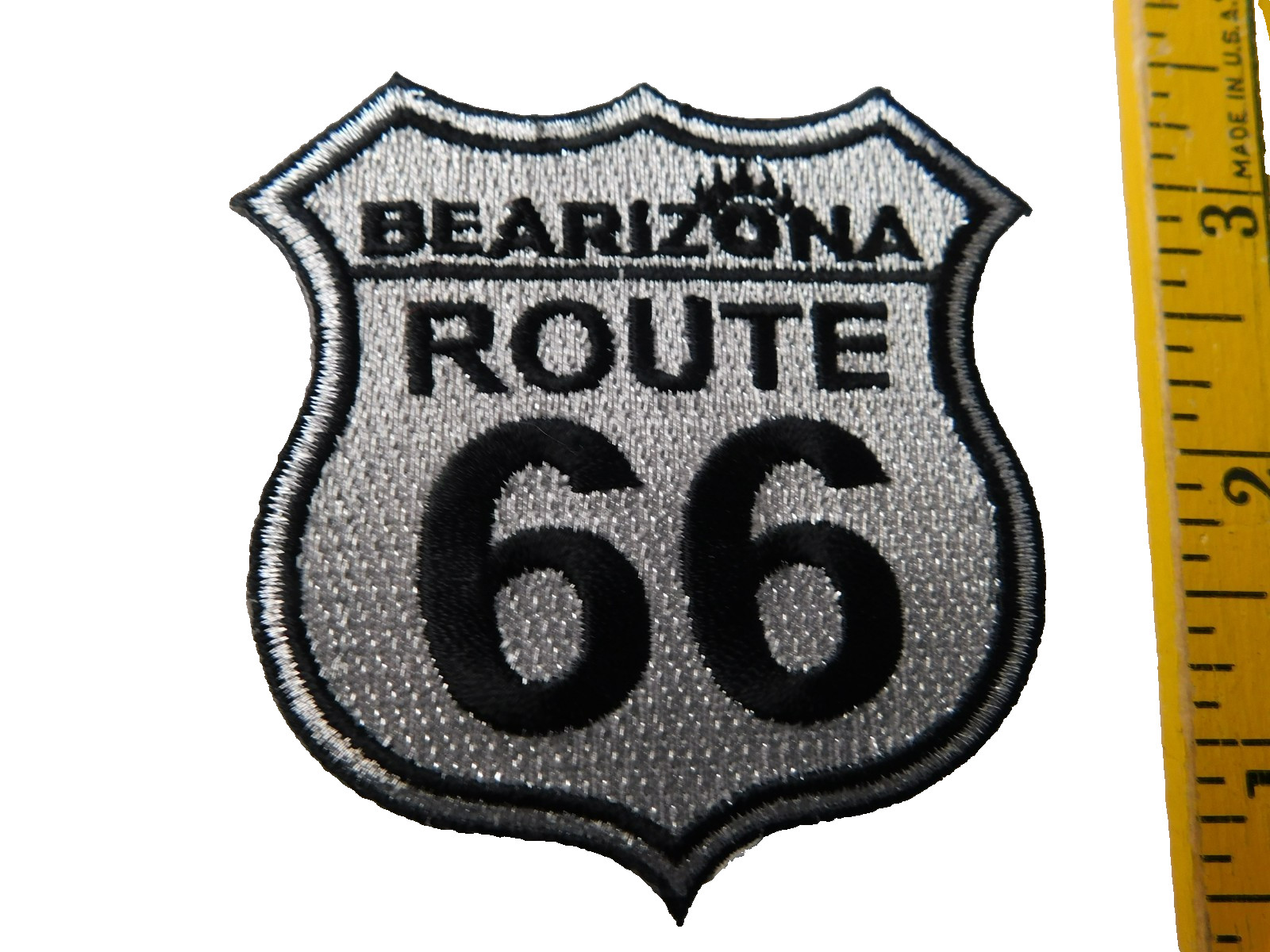 BEARIZONA WILDLIFE PARK ROUTE 66  PATCH  BADGE TRAVEL WILLIAMS ARIZONA SOUUVENIR