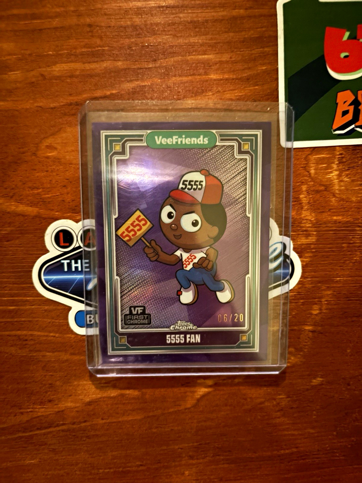 Topps 2022 VeeFriends Topps Chrome 5555 Fan VF1 Serial #06/20 Card Topps 2022 VeeFriends Topps Chrome 5555 Fan VF1 Serial #06/20 Card