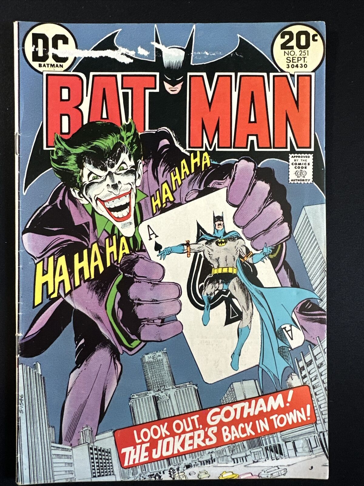 Batman #251 Class Joker DC Comics 1st Print Bronze Age 1st Print 1975 Good *A1