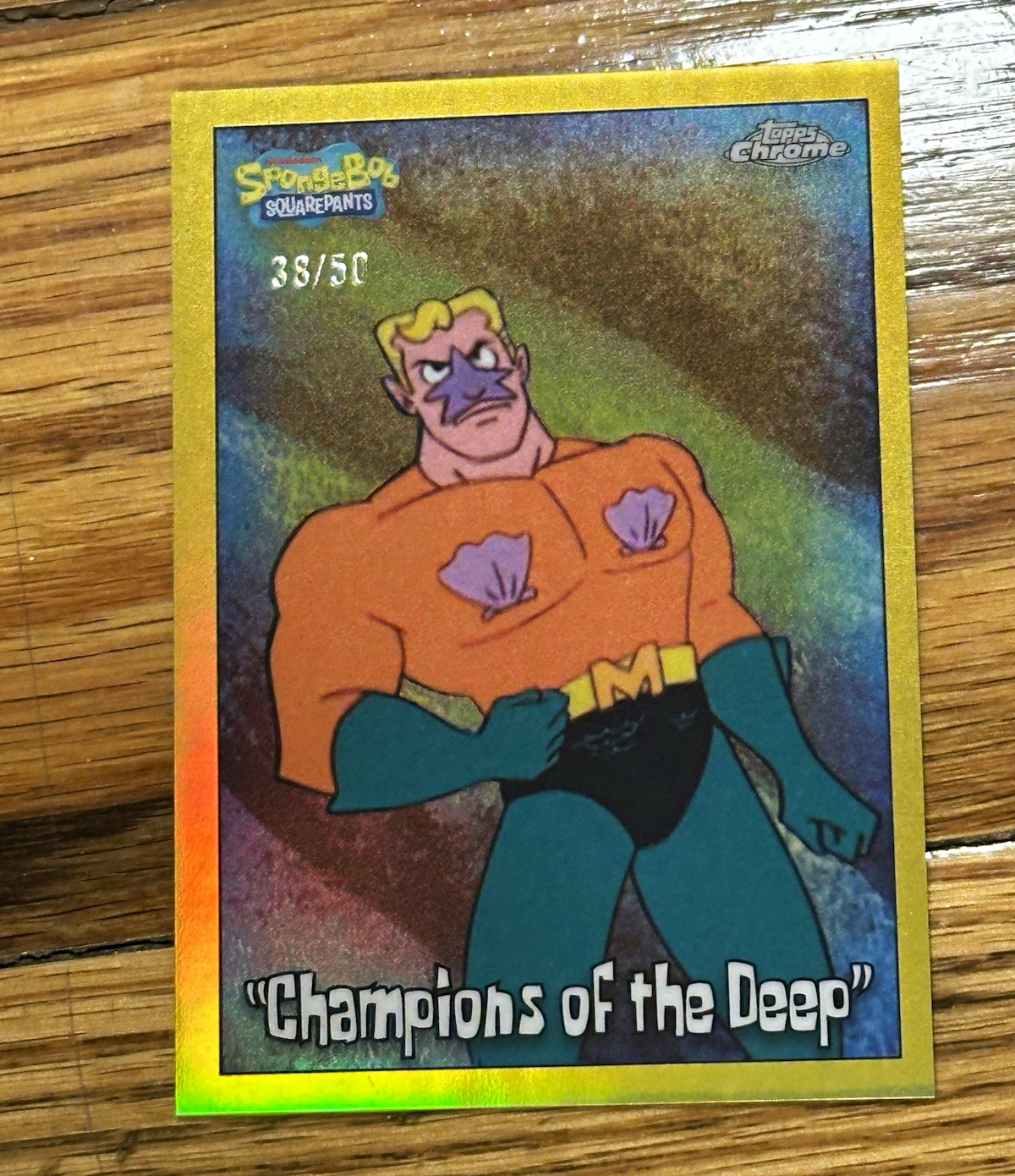 Topps 2025 Topps Chrome SpongeBob 25 #190 Champions of the Deep 38/50 Topps 2025 Topps Chrome SpongeBob 25 #190 Champions of the Deep 38/50