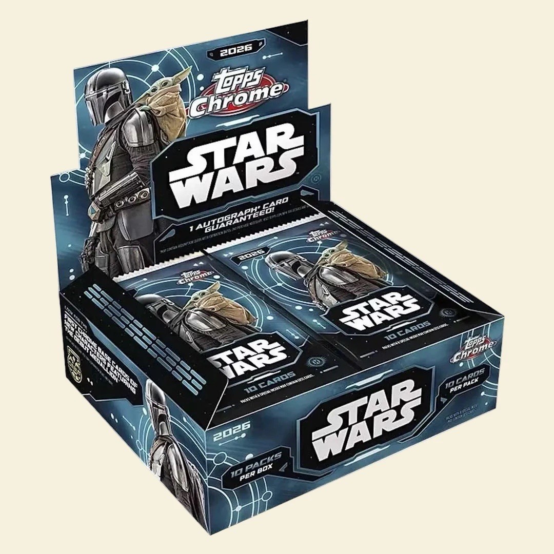 2026 Topps Chrome Star Wars - Hobby Box Brand New Sealed Presale Ships 10/1 2026 Topps Chrome Star Wars - Hobby Box Brand New Sealed Presale Ships 10/1