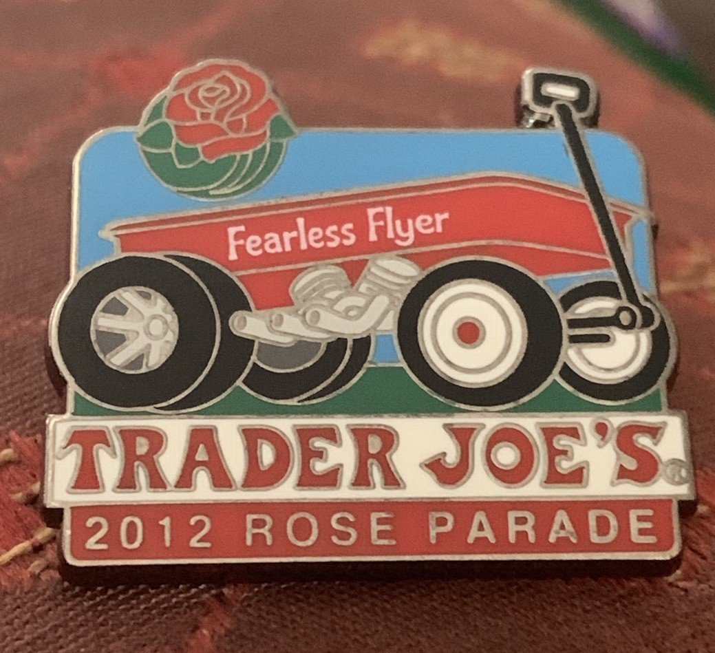 Trader Joe’s 2012 “Fearless Flyer” Rose Parade Pin Trader Joe’s 2012 “Fearless Flyer” Rose Parade Pin