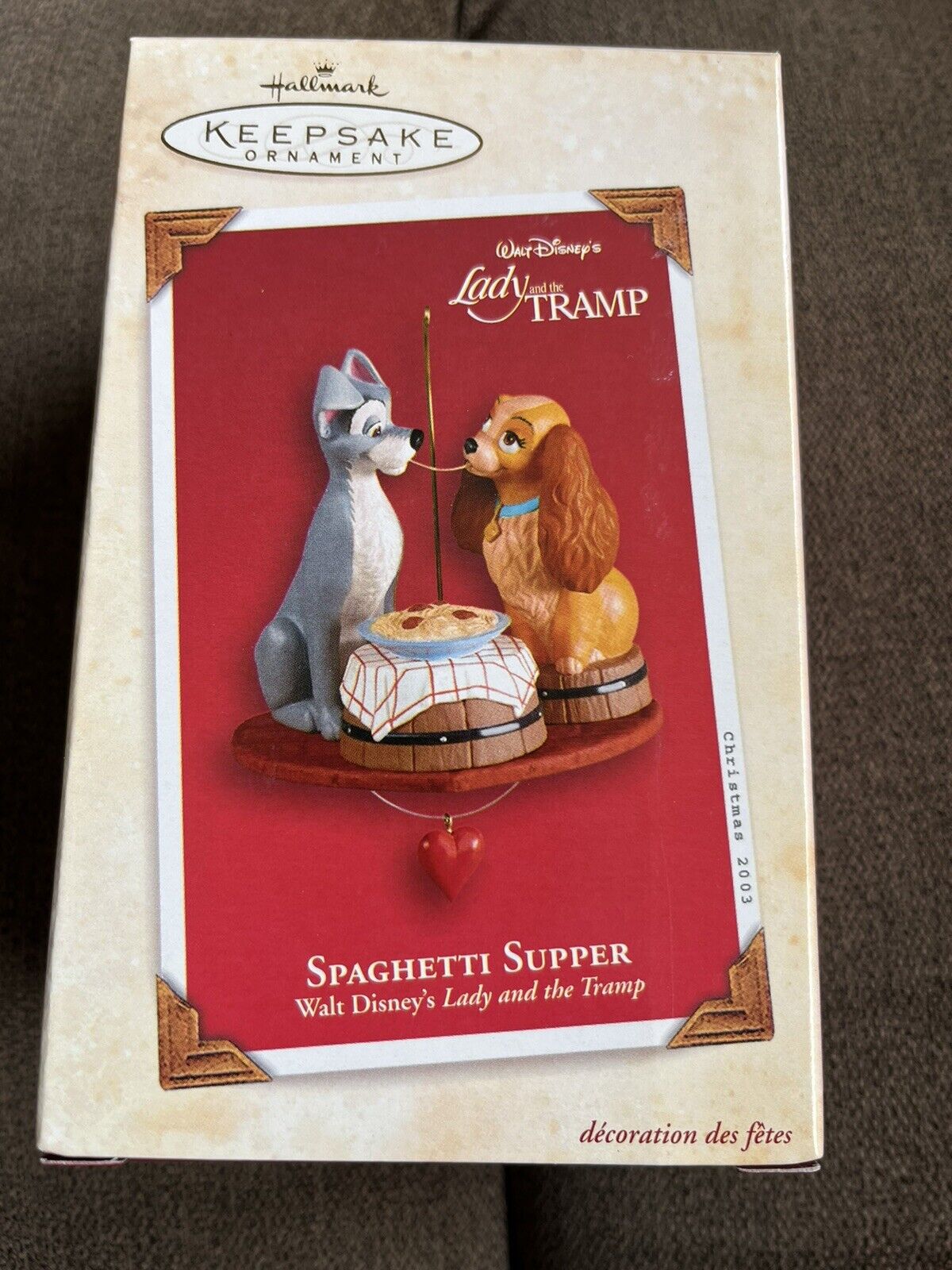 Hallmark Keepsake 2003 Spaghetti Supper Walt Disney's Lady and the Tramp NEW