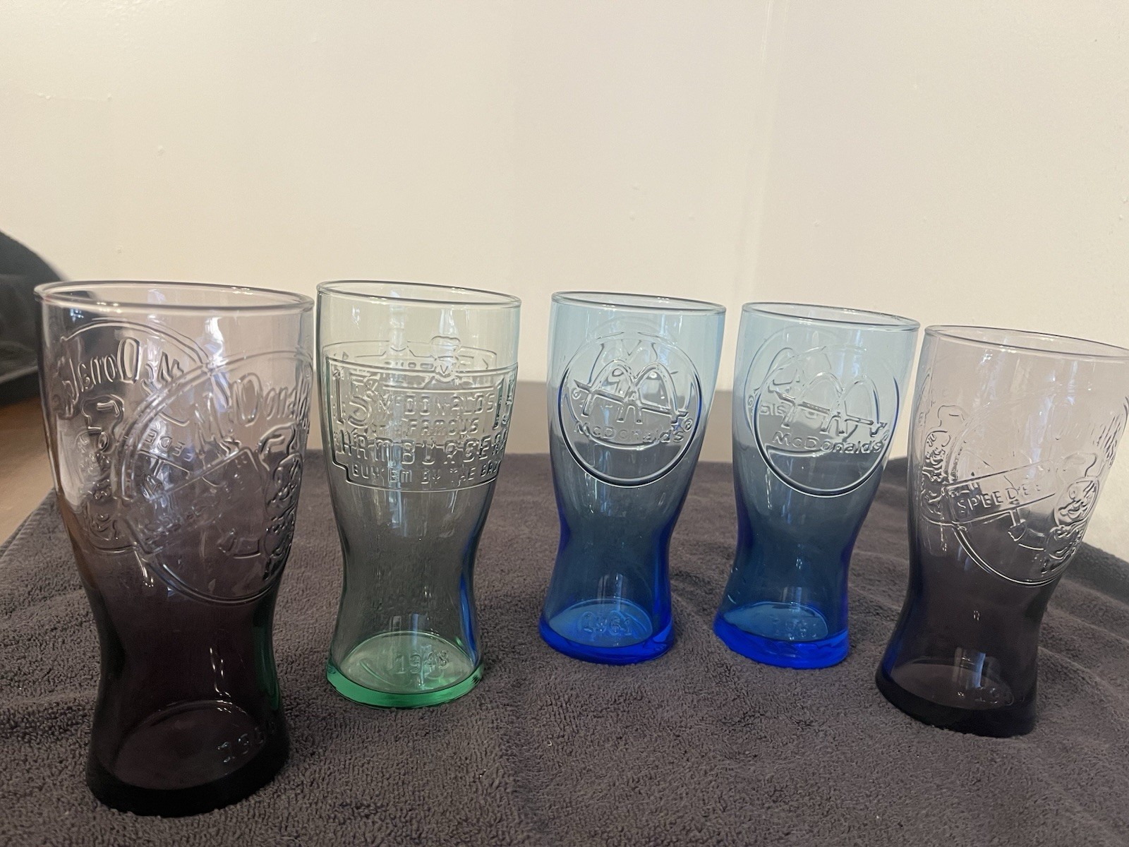 VINTAGE MCDONALD 1990 LOT OF 5, Celebrate 1955 Anniversary VINTAGE MCDONALD 1990 LOT OF 5, Celebrate 1955 Anniversary
