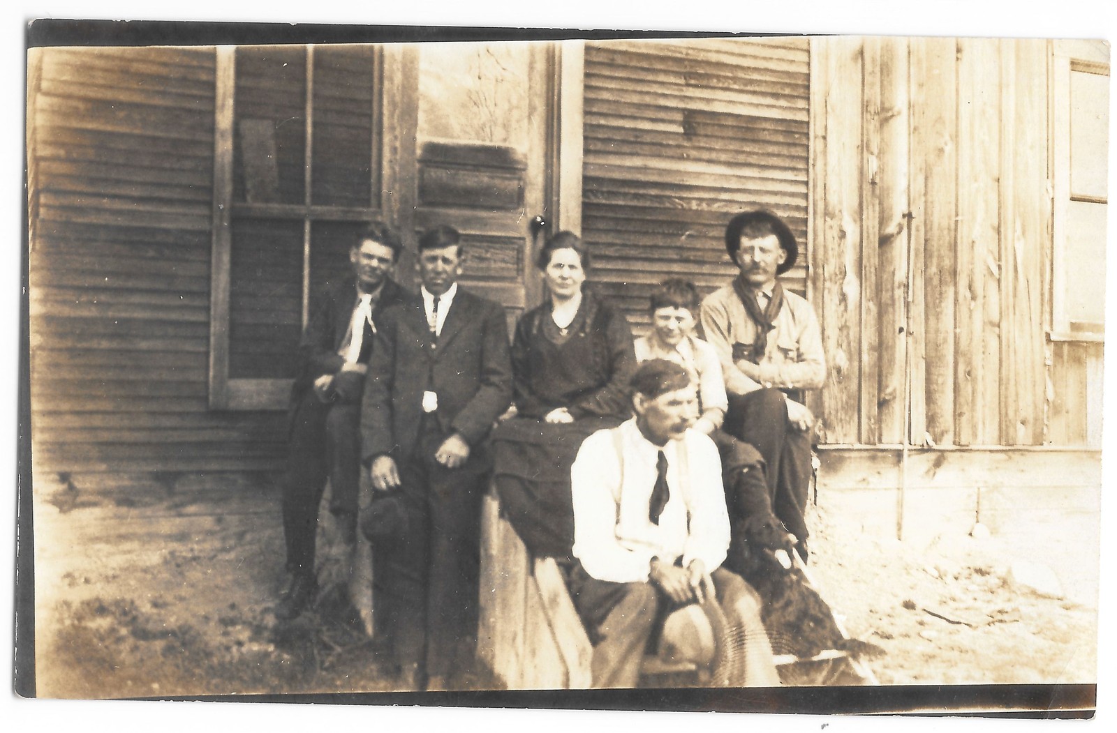 RPPC c1910s Named Family Group Marlin Milby AZO Real Photo Postcard RPPC c1910s Named Family Group Marlin Milby AZO Real Photo Postcard