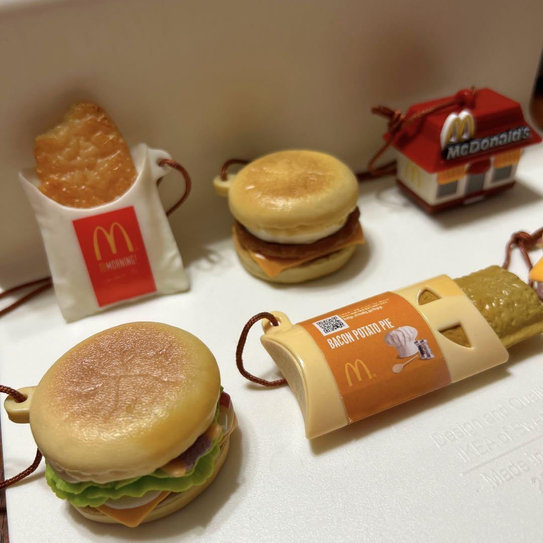 McDonald\'s Food Strap 6 Pieces Hood Set Limited Edition no box from Japan