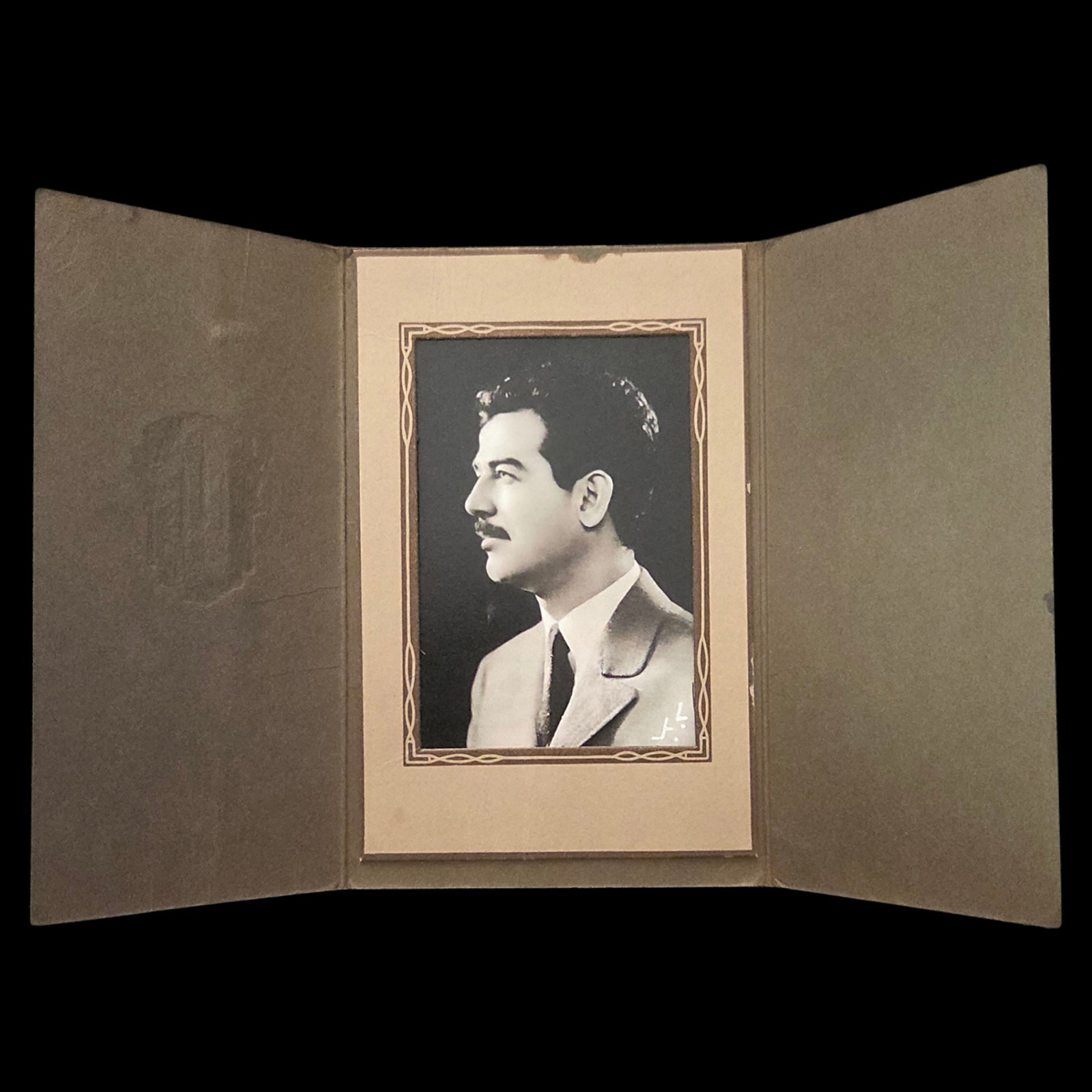 Rare Iraqi 1970s Saddam Hussein photo studio folder Babil Studio Iraq Rare Iraqi 1970s Saddam Hussein photo studio folder Babil Studio Iraq