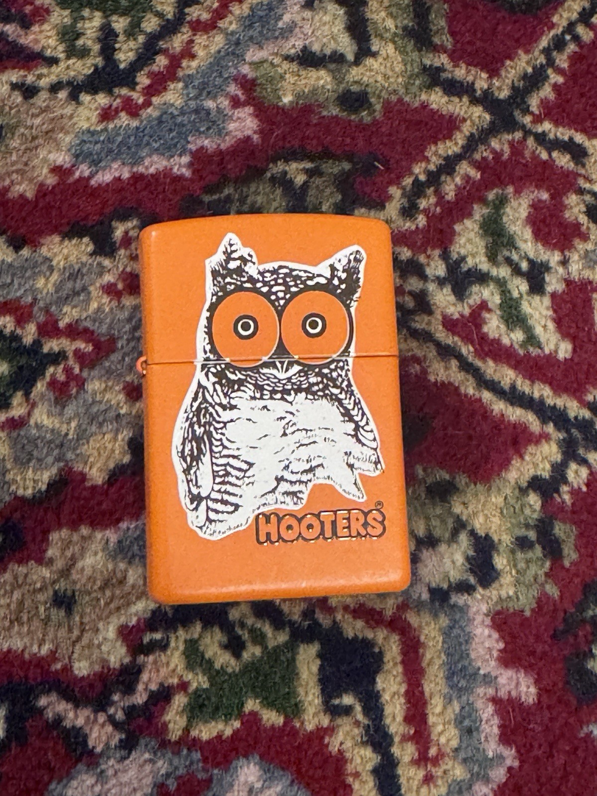 Vintage 2005 Hooters Owl Orange Matte Zippo Lighter Excellent No Box Vintage 2005 Hooters Owl Orange Matte Zippo Lighter Excellent No Box