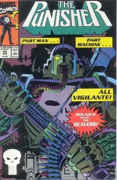 The Punisher (1987) #34 Direct Market VF+. Stock Image