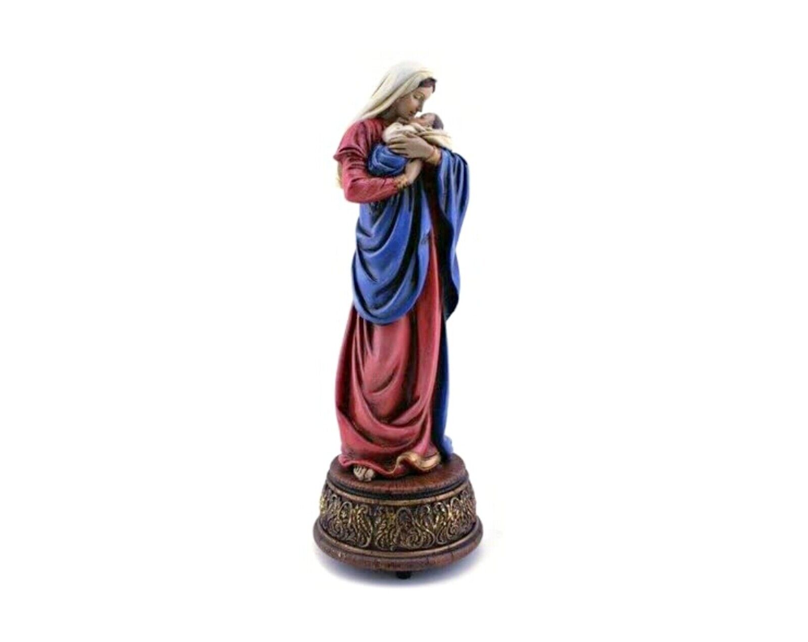 Madonna and Child a Mother's Kiss Musical Figurine, Plays Canon D