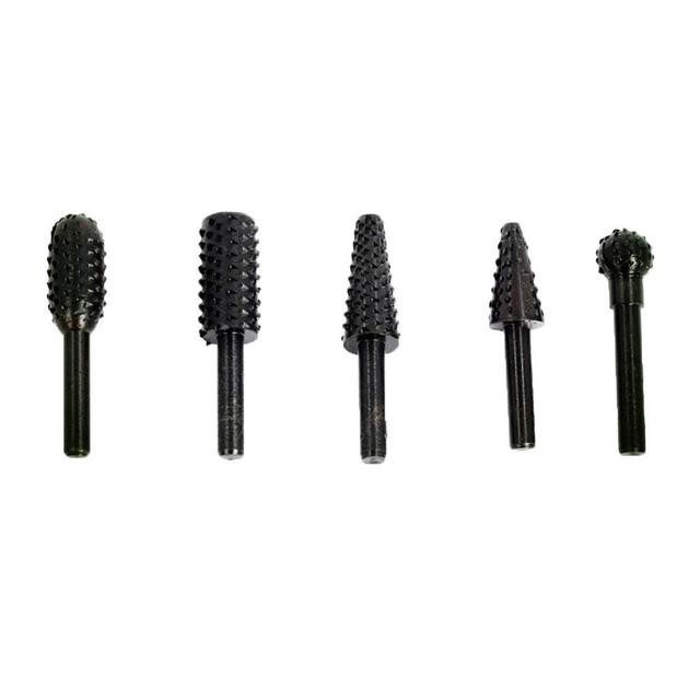 5PCS Wood Carving Rotary Files Grinding Heads Woodworking Rasp Set 5PCS Wood Carving Rotary Files Grinding Heads Woodworking Rasp Set