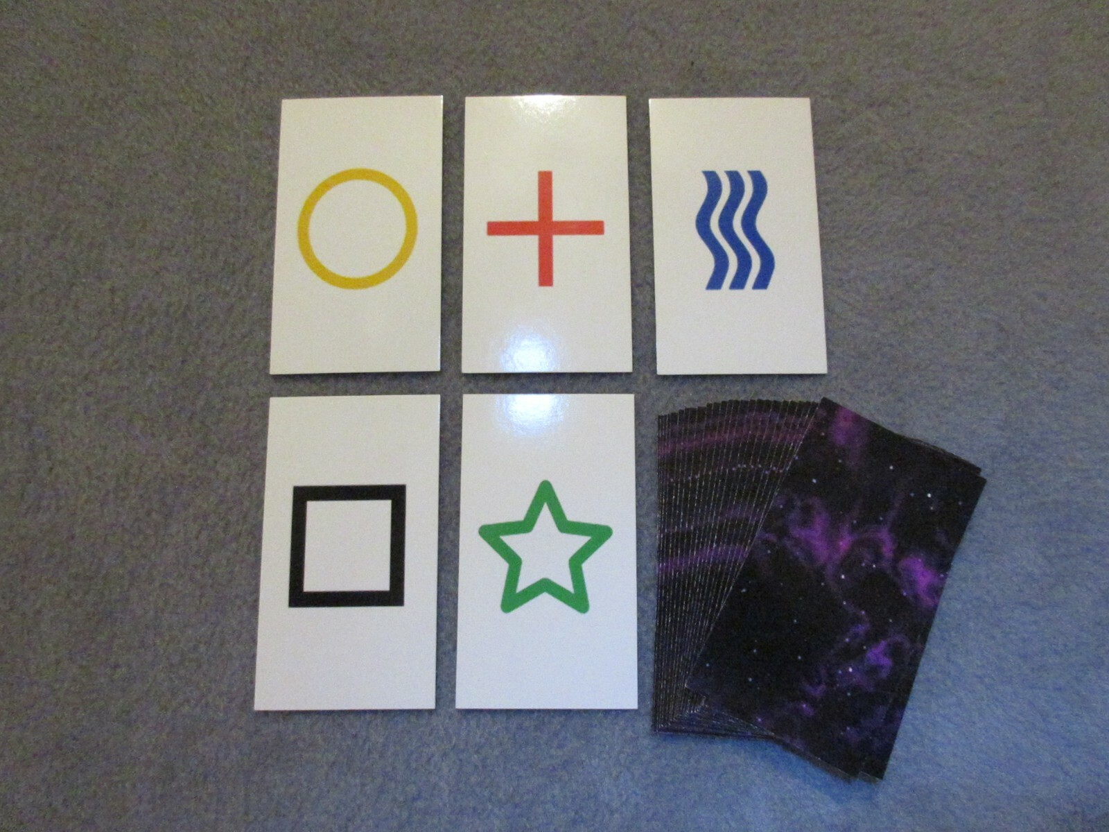 1PK E02C Low Cost zener style ESP Testing Cards - not marked - not a magic trick 1PK E02C Low Cost zener style ESP Testing Cards - not marked - not a magic trick