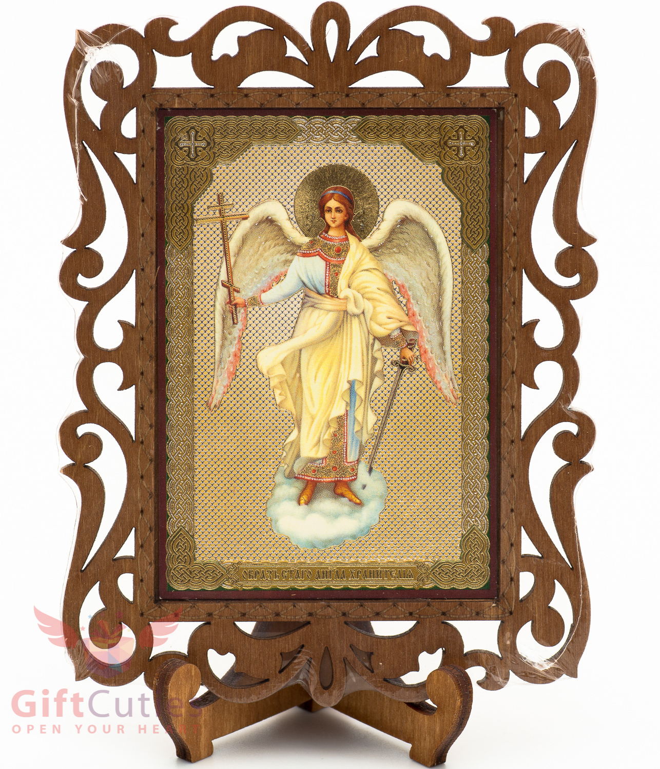 Guardian angel Ангел Хранитель Russian Christian Orthodox Church Icon Wood
