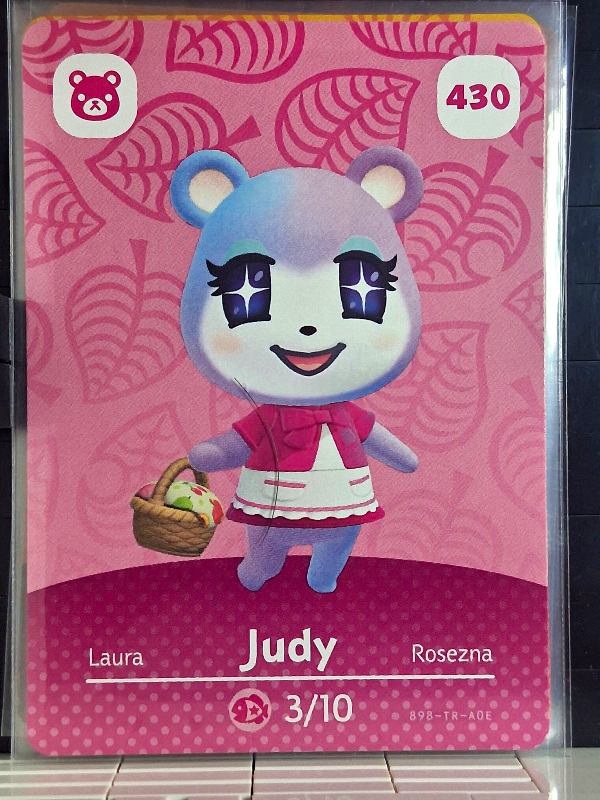 Nintendo Animal Crossing Amiibo Card Judy #430 Nintendo Animal Crossing Amiibo Card Judy #430