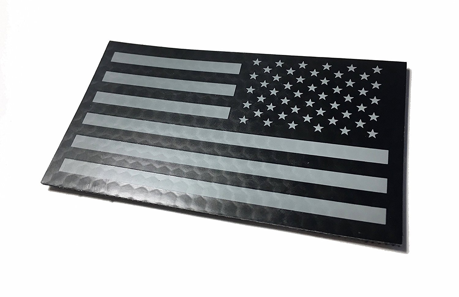 Reversed Black and Wolf Grey INFRARED REFLECTIVE USA Flag Military Patch Reversed Black and Wolf Grey INFRARED REFLECTIVE USA Flag Military Patch