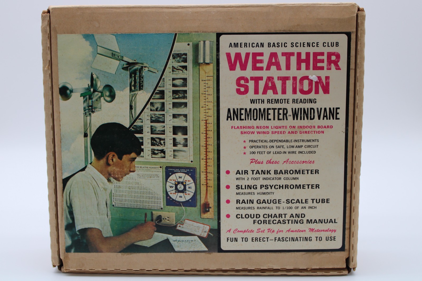 Vintage American Basic Science Club Weather Station Kit Unassembled Lafayette Vintage American Basic Science Club Weather Station Kit Unassembled Lafayette