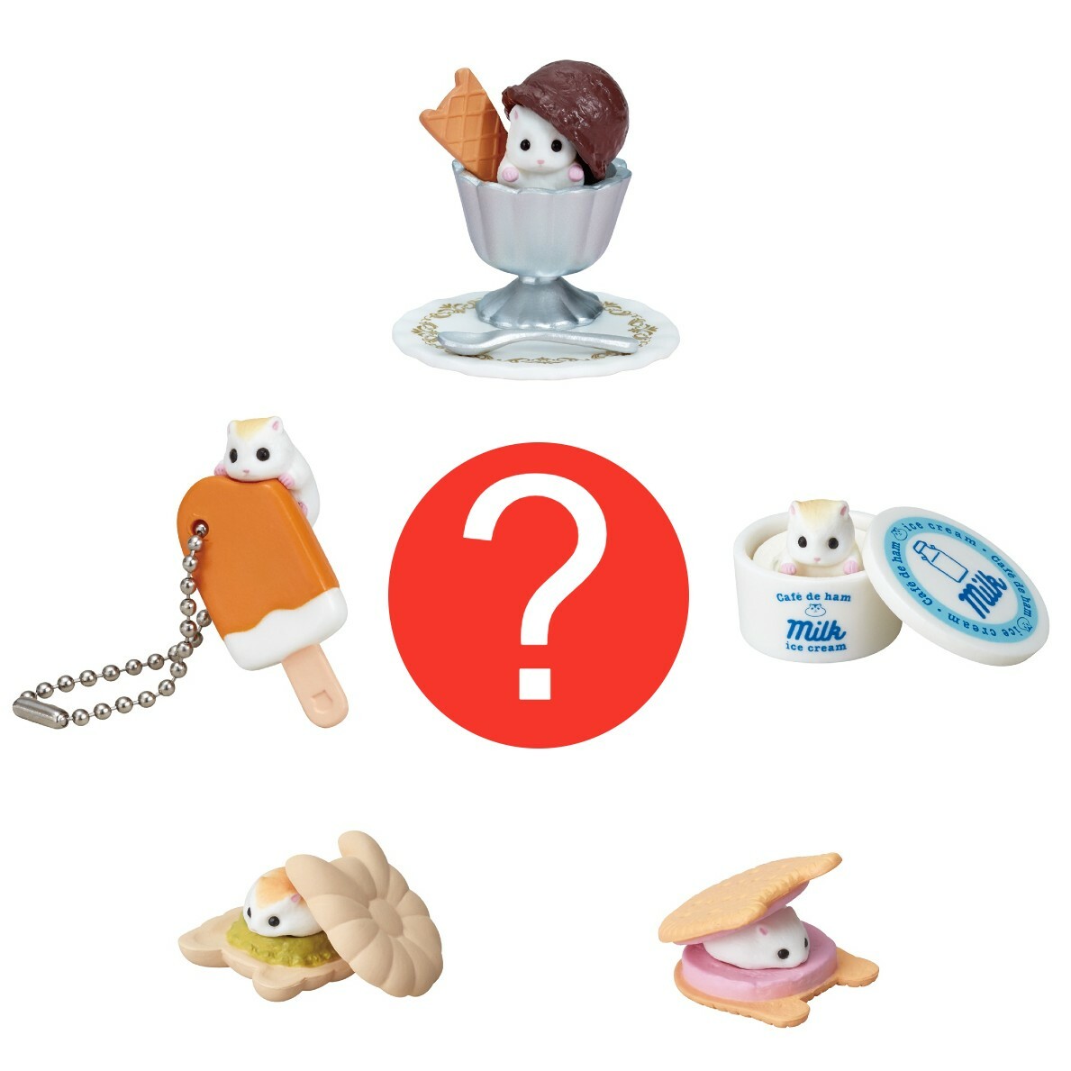 Blind Box 1:6 Dollhouse Miniature Dessert Hamster Ice Cream 1 Random Mini Figure Blind Box 1:6 Dollhouse Miniature Dessert Hamster Ice Cream 1 Random Mini Figure