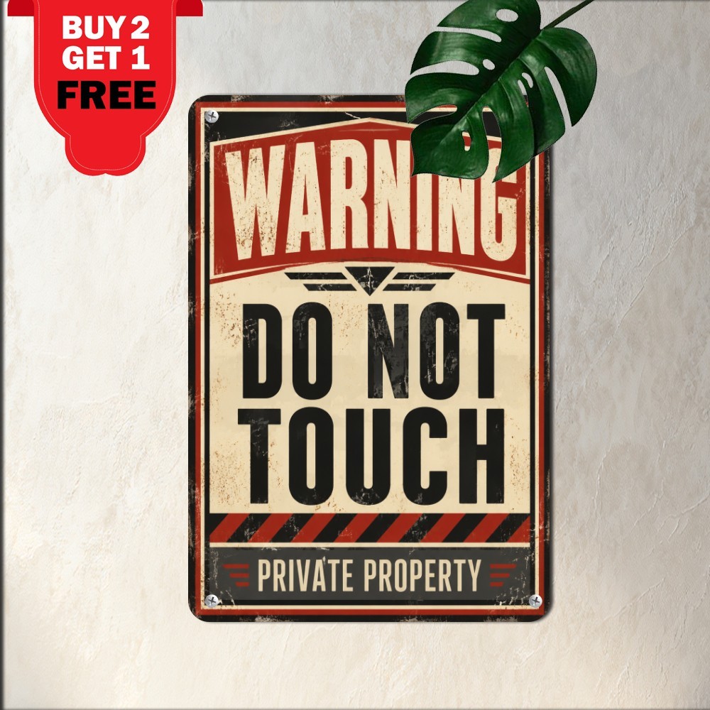 Warning Do Not Touch My Stuff Sarcastic Workshop Rules Plaque Metal Tin Sign Warning Do Not Touch My Stuff Sarcastic Workshop Rules Plaque Metal Tin Sign