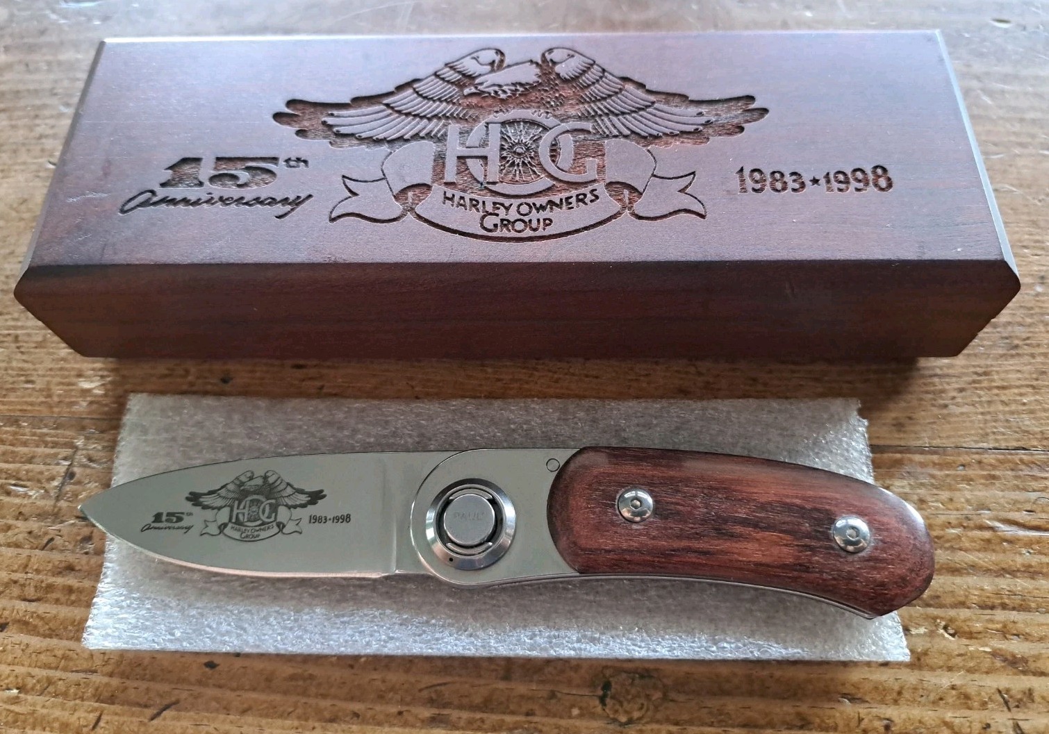 RARE Harley Davidson Owners Group Gerber Paul Series II Model 2 Knife 366/500 US