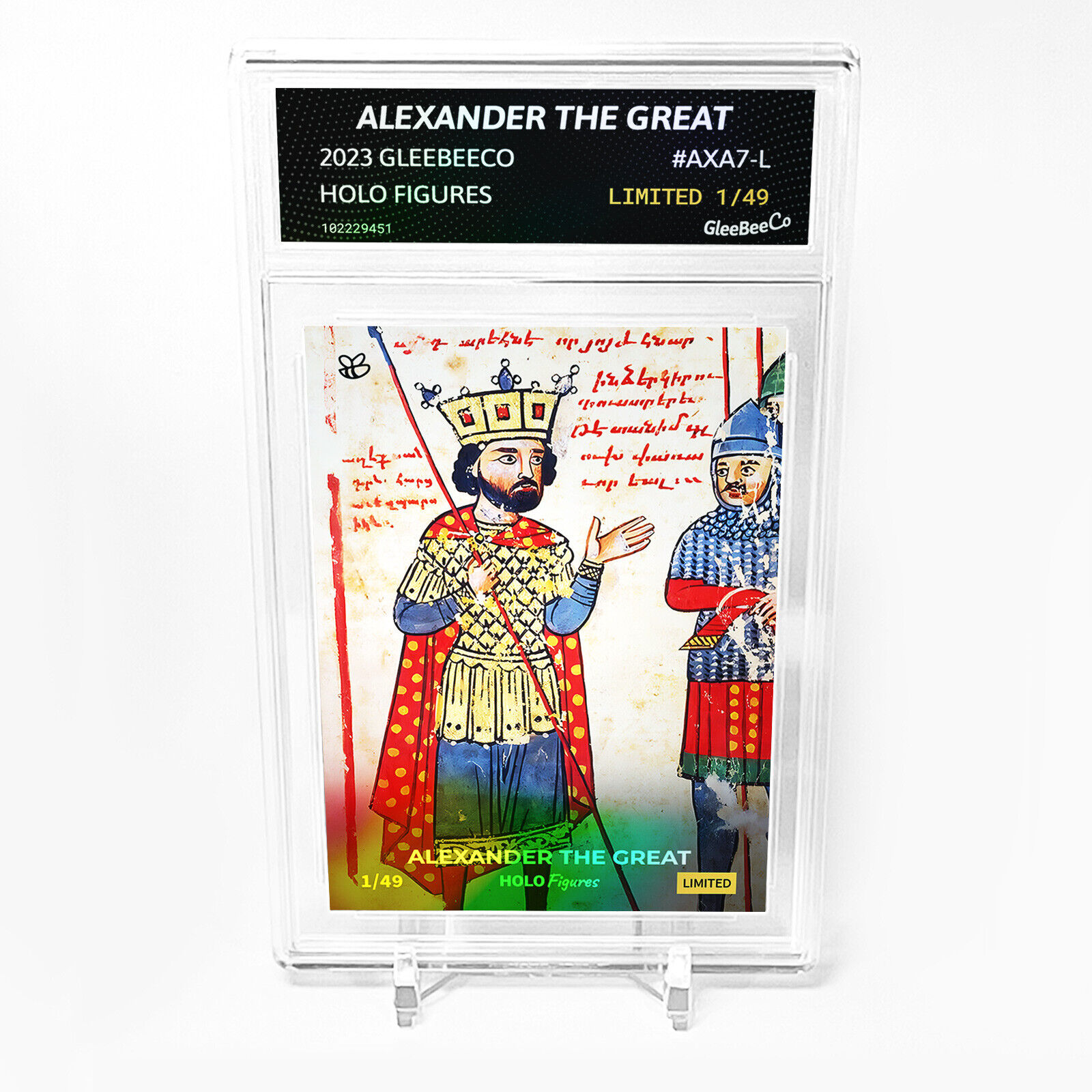 ALEXANDER THE GREAT Art Card 2023 GleeBeeCo Holo Figures Slabbed #AXA7-L /49