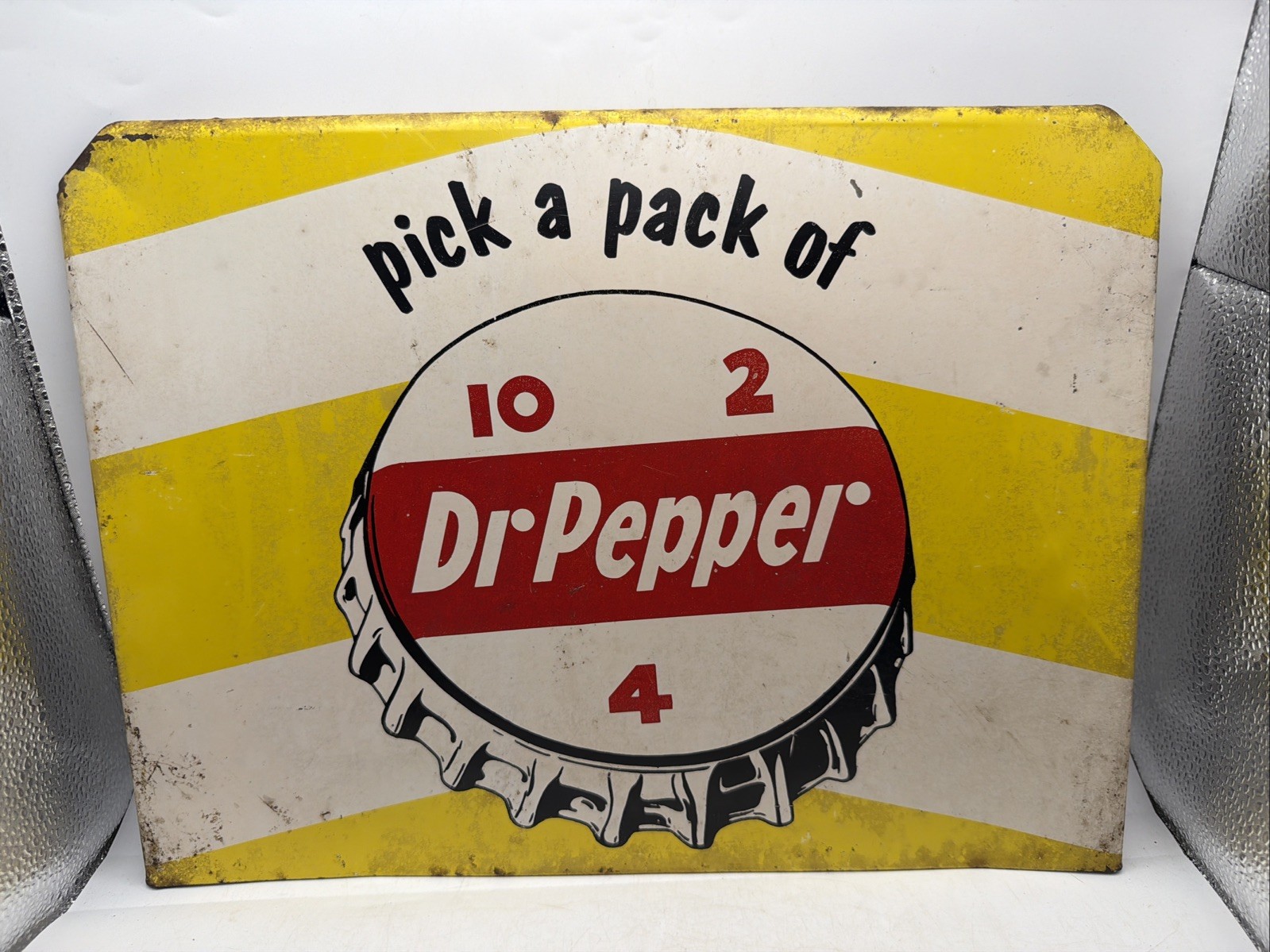 Scarce Original Dr Pepper Advertising Sign Scarce Original Dr Pepper Advertising Sign