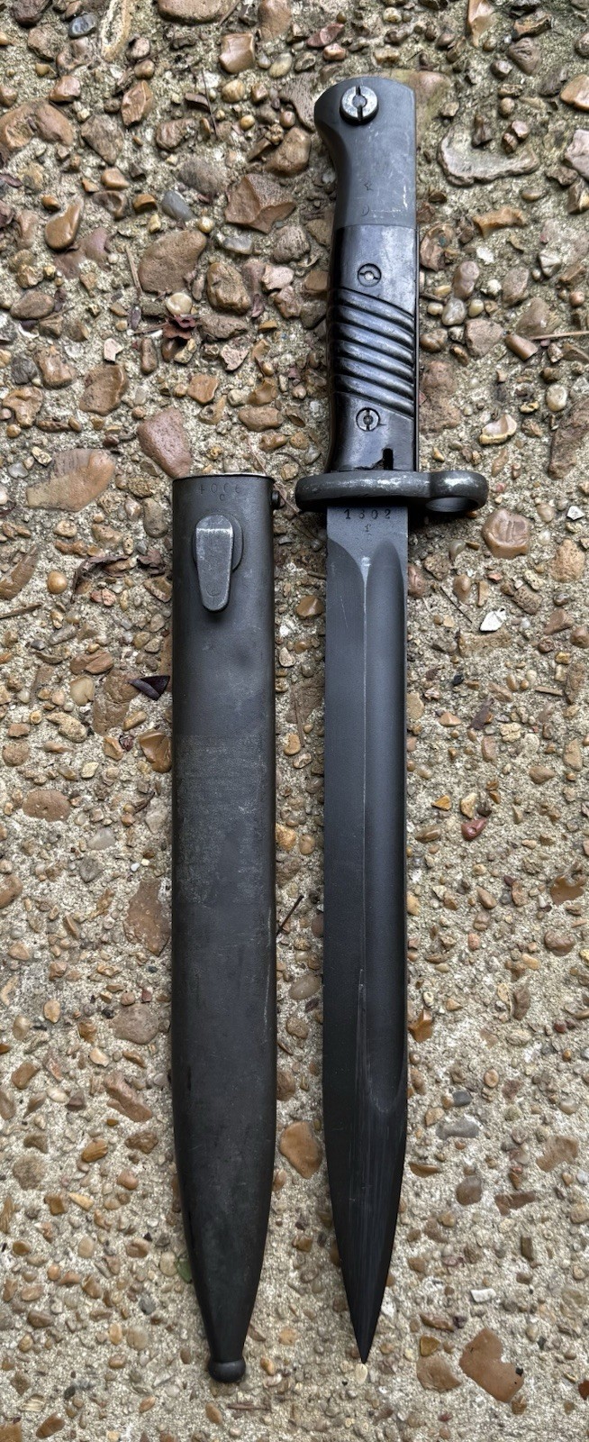 Vintage Israeli / German M1949 K98 Mauser Bayonet With Sheath Very Fine
