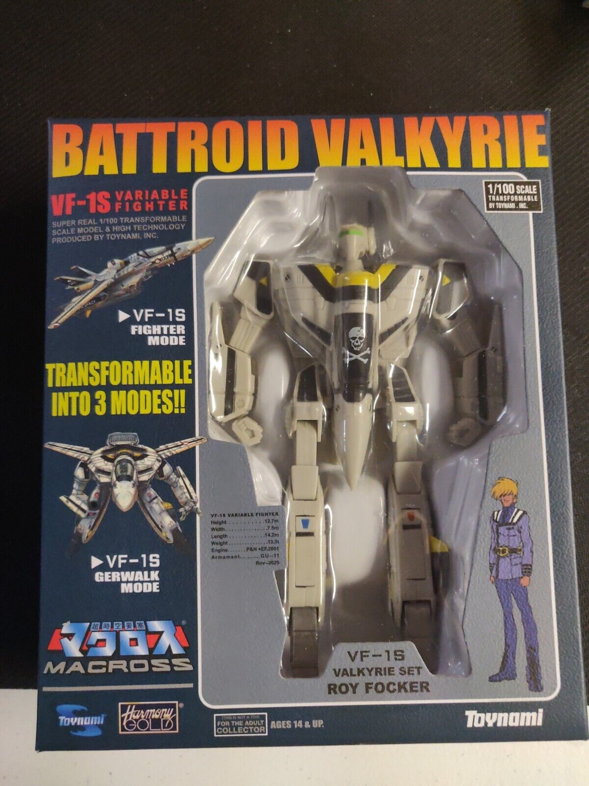 Toynami Macross Battroid Valkyrie Roy Focker VF-1S Action Figure Transformable