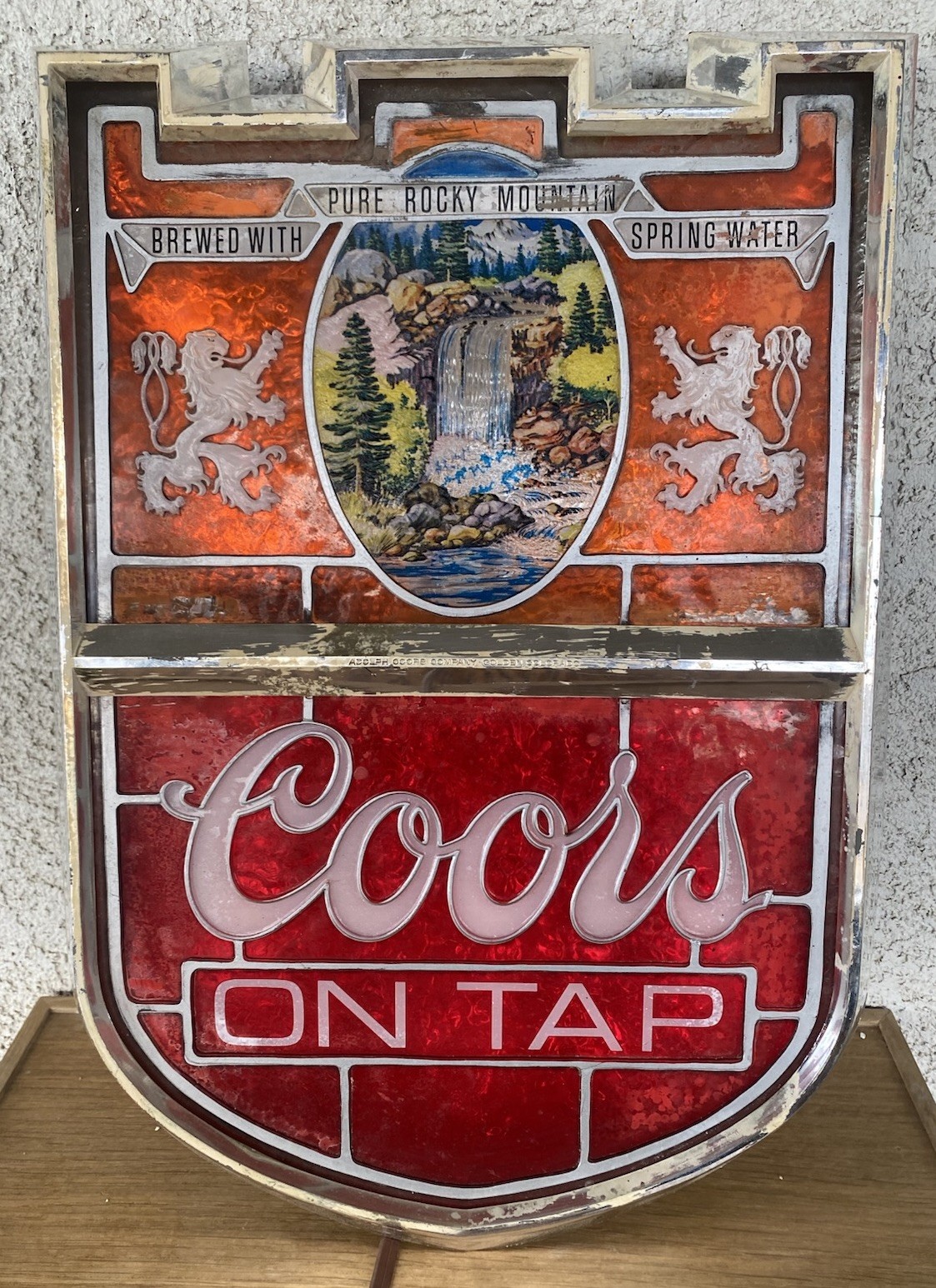 RARE VINTAGE "Coors On Tap" Plastic Beer Hanging Bar/Tavern Sign