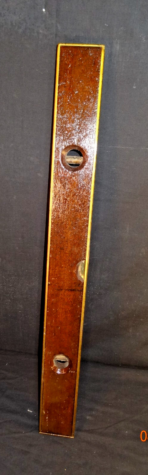 Antique Stratton Rosewood Brass Bound Level Original Screws 1888 Antique Stratton Rosewood Brass Bound Level Original Screws 1888