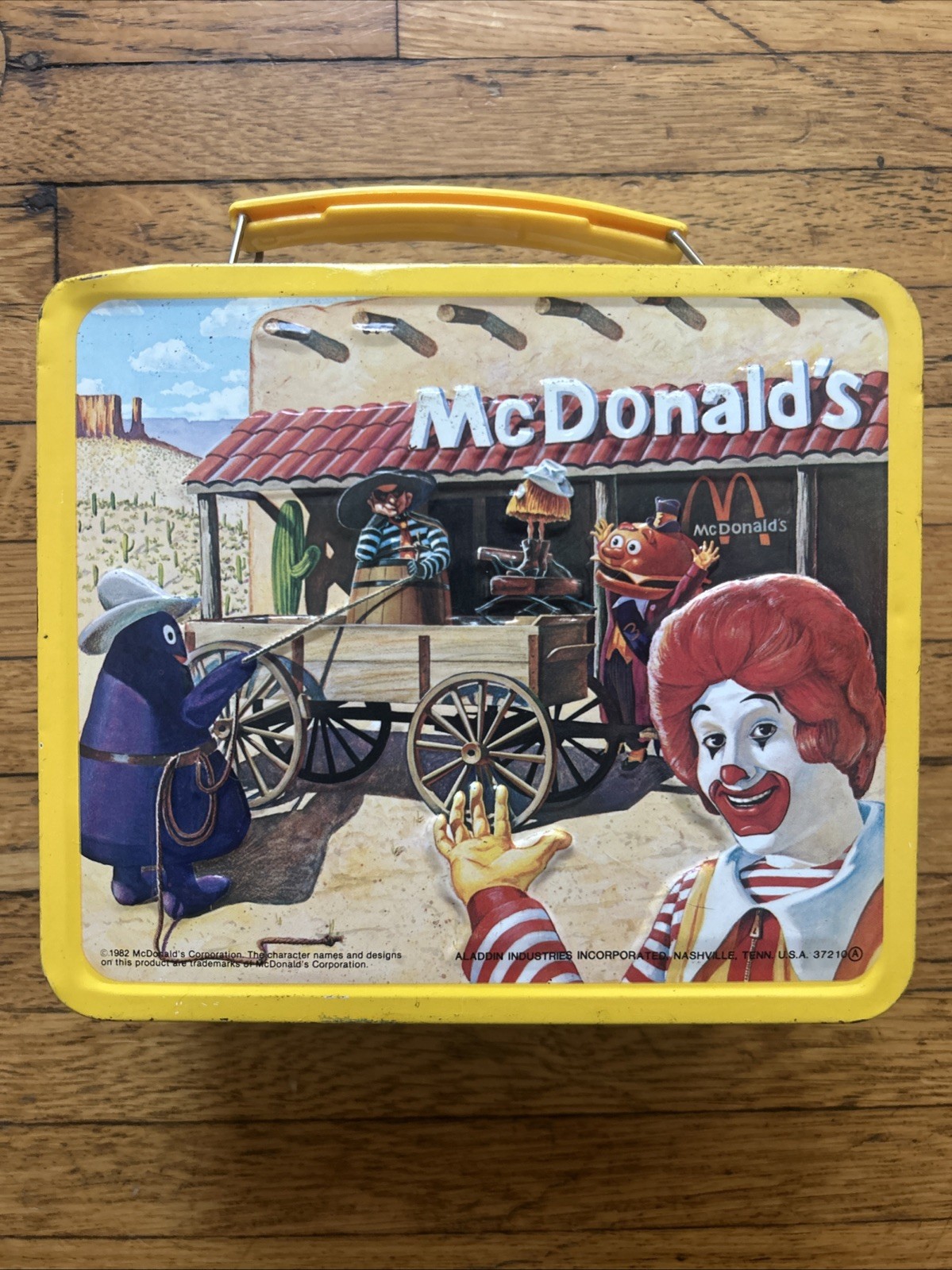 1982 Aladdin McDonald’s Metal Lunch Box Only 1982 Aladdin McDonald’s Metal Lunch Box Only
