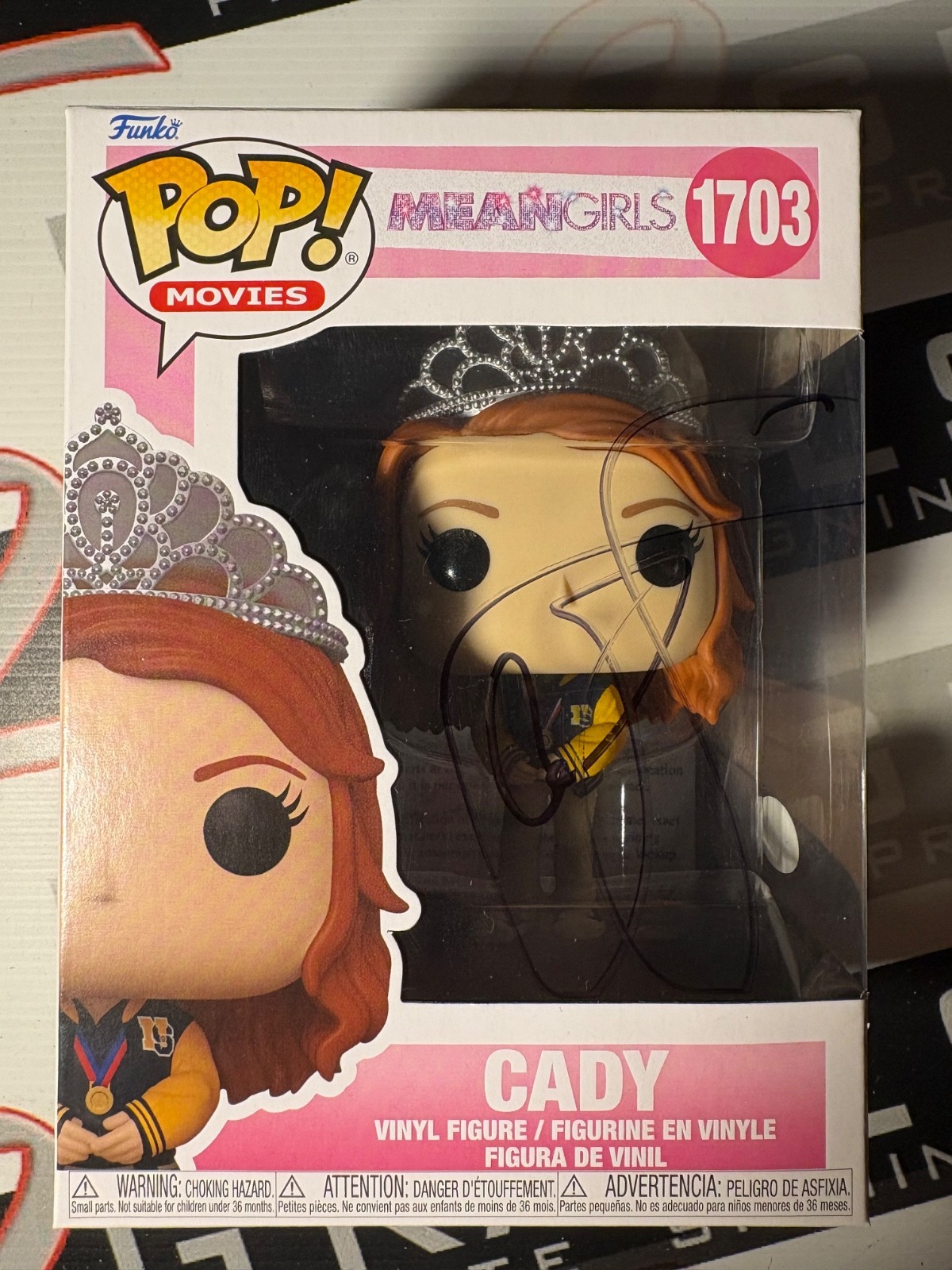 Lindsay Lohan Autograph Signed Cady Funko Pop ACOA - Mean Girls Movie RARE Lindsay Lohan Autograph Signed Cady Funko Pop ACOA - Mean Girls Movie RARE