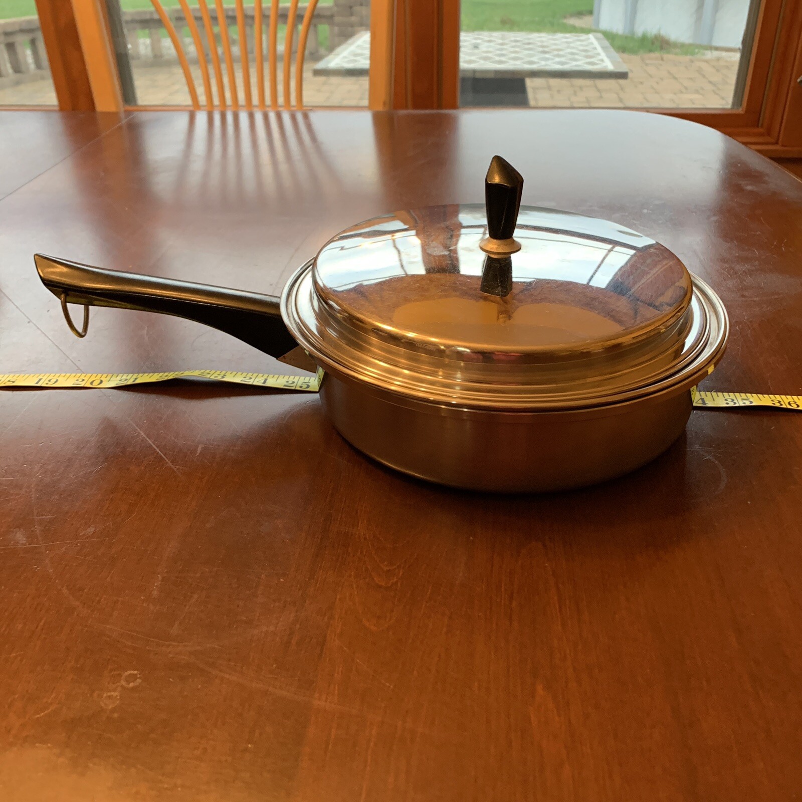 Vintage Imperial Fry Pan By Regal 10”  Lid Insert Double Stainless 3 Ply USA Pot
