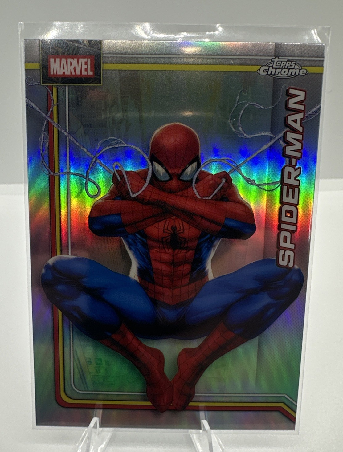 2026 Topps Chrome Marvel Refractor Parallel #163 Spider-Man 2026 Topps Chrome Marvel Refractor Parallel #163 Spider-Man