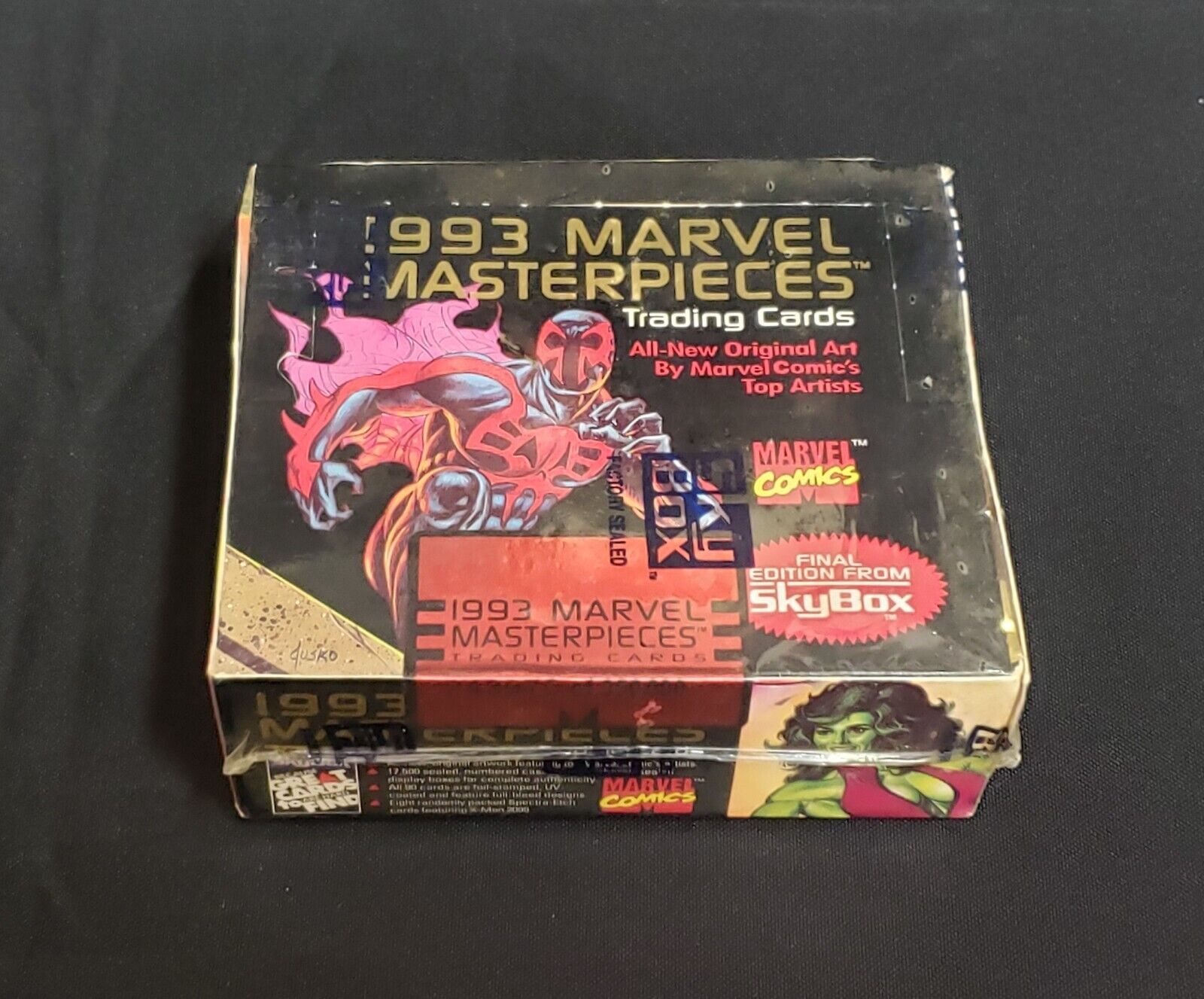 1993 SKYBOX MARVEL MASTERPIECES TRADING CARDS 36 PACK BOX 243970/350000