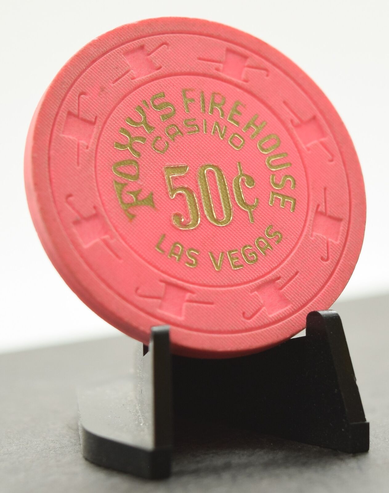 Foxy's Firehouse Casino 50 Cent Chip Las Vegas Nevada Paulson H&C 1980s LCV