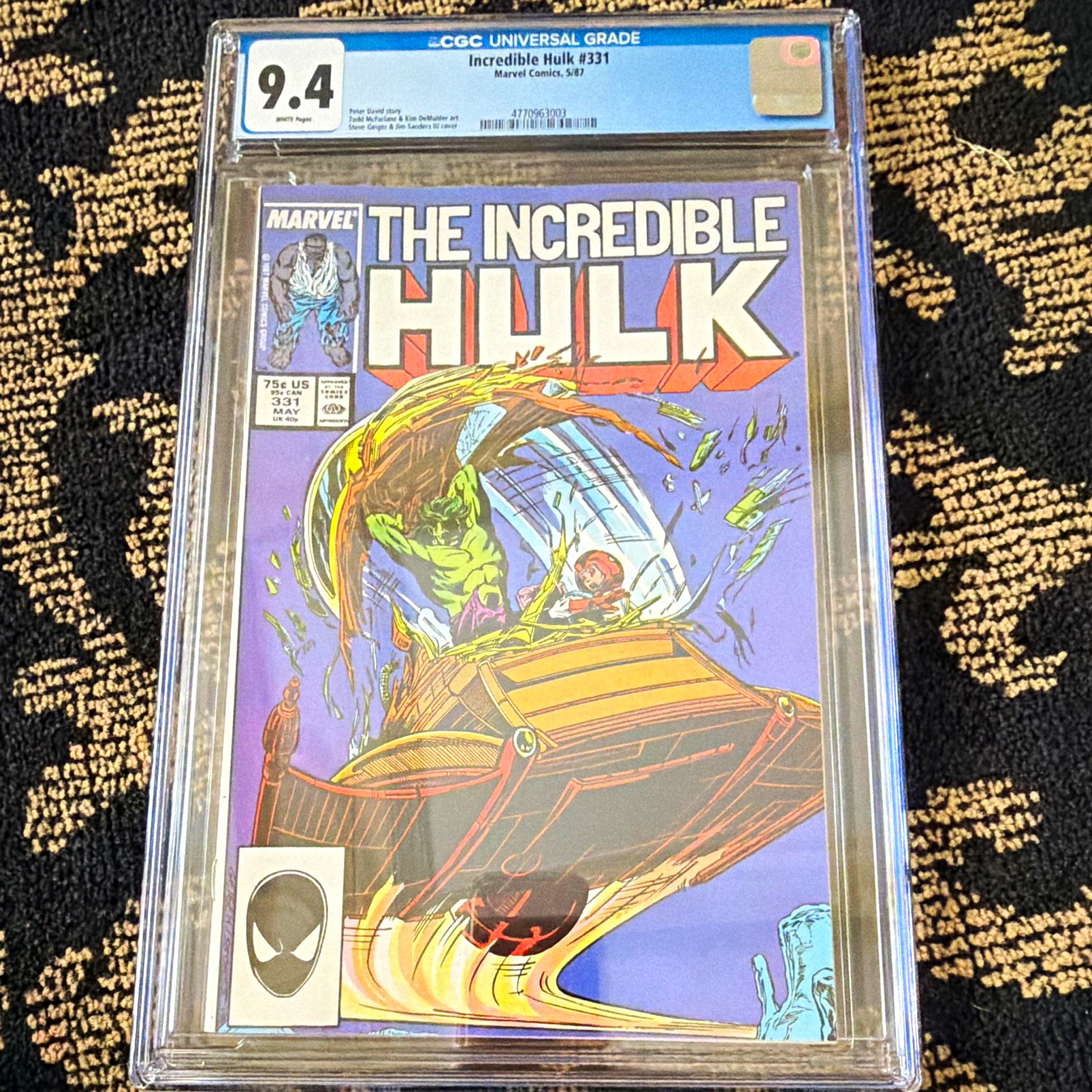 Marvel The Incredible Hulk #331 CGC 9.4 (1987) Todd McFarlane Cover HOT Marvel The Incredible Hulk #331 CGC 9.4 (1987) Todd McFarlane Cover HOT