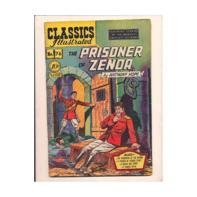Classics Illustrated (1941 series) #76 HRN #75 in VG cond. Gilberton comics [o 