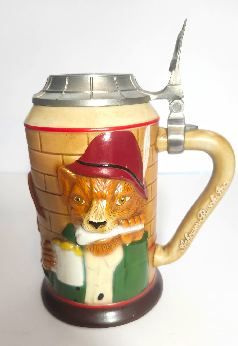 Anheuser-Busch 2004 Bevo Fox Special Event Beer Stein Budweiser Ceramic Signed