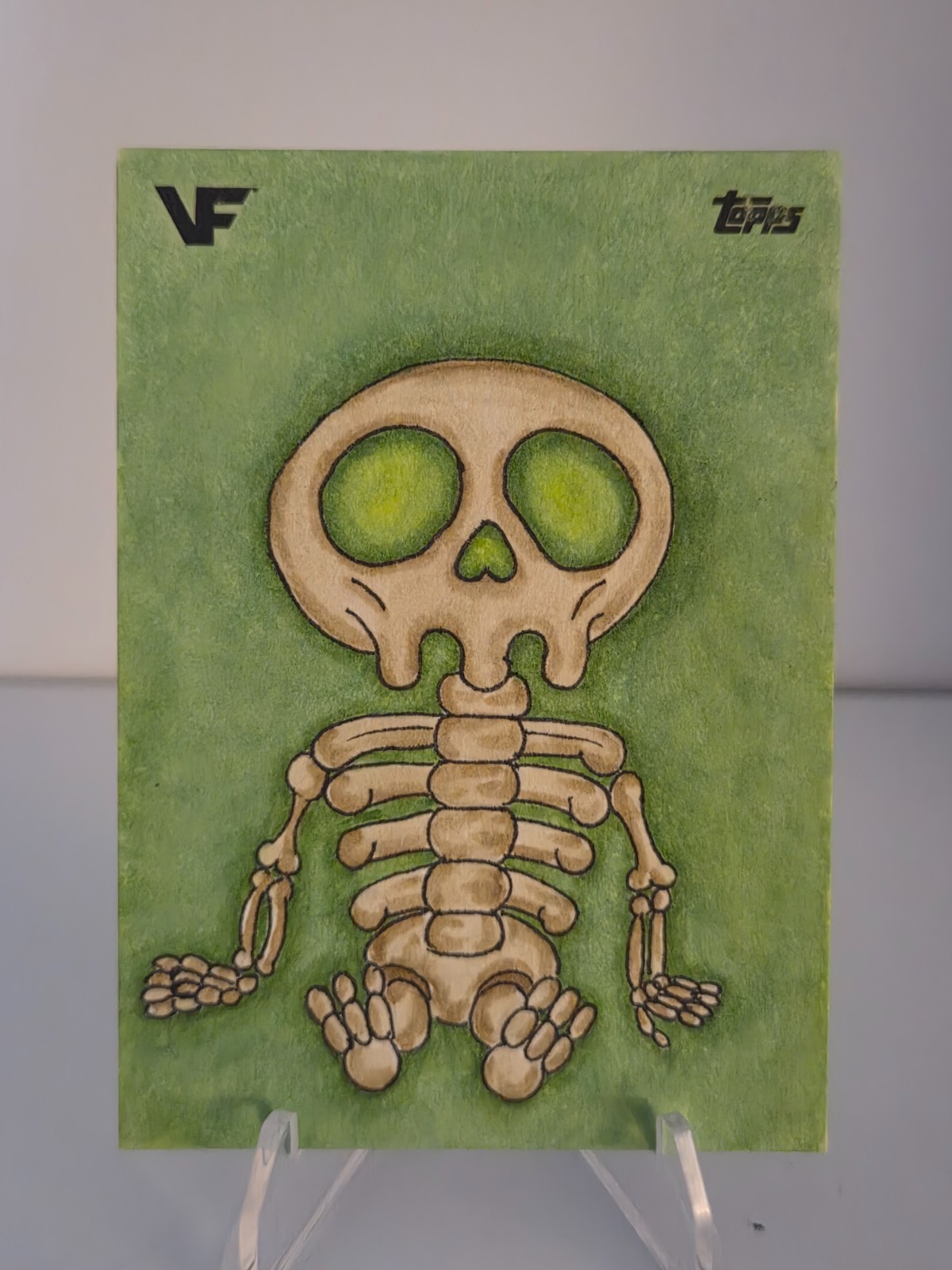 2025 Topps Chrome Veefriends SKILLED SKELETON 1/1 Sketch Card Signed ALBINO RYNO 2025 Topps Chrome Veefriends SKILLED SKELETON 1/1 Sketch Card Signed ALBINO RYNO