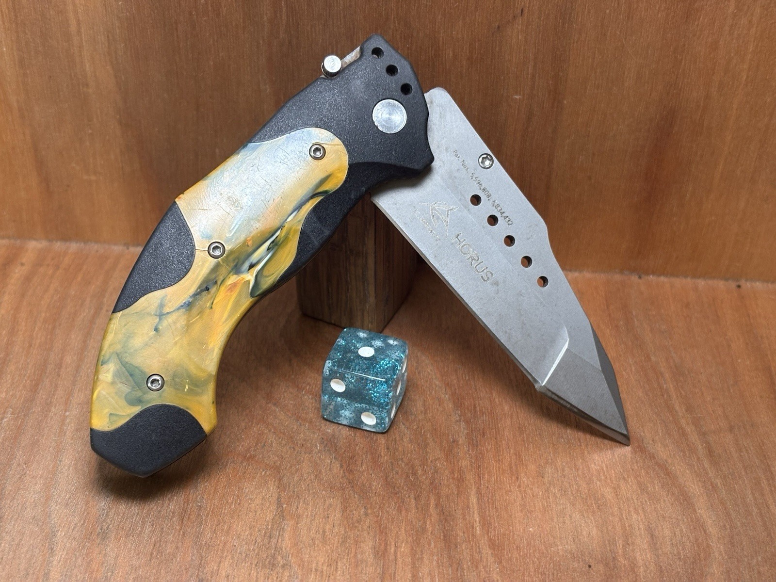 CRKT 1150 Elishewitz Horus Tanto Bead Blasted Plain Blade Clip 2011 GREAT